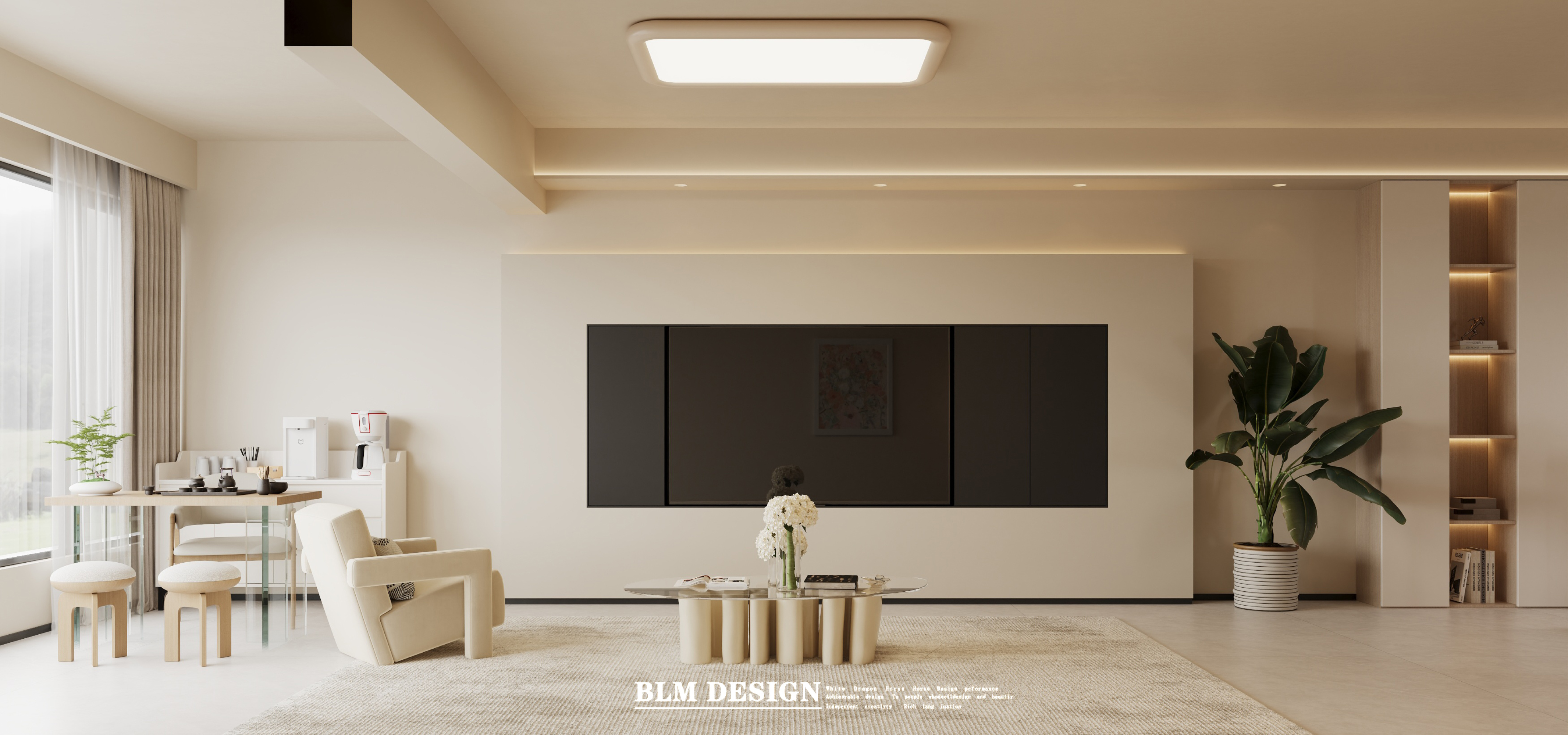 现代奶油——白龙马效果图[ID: 116343897]_建e效果图