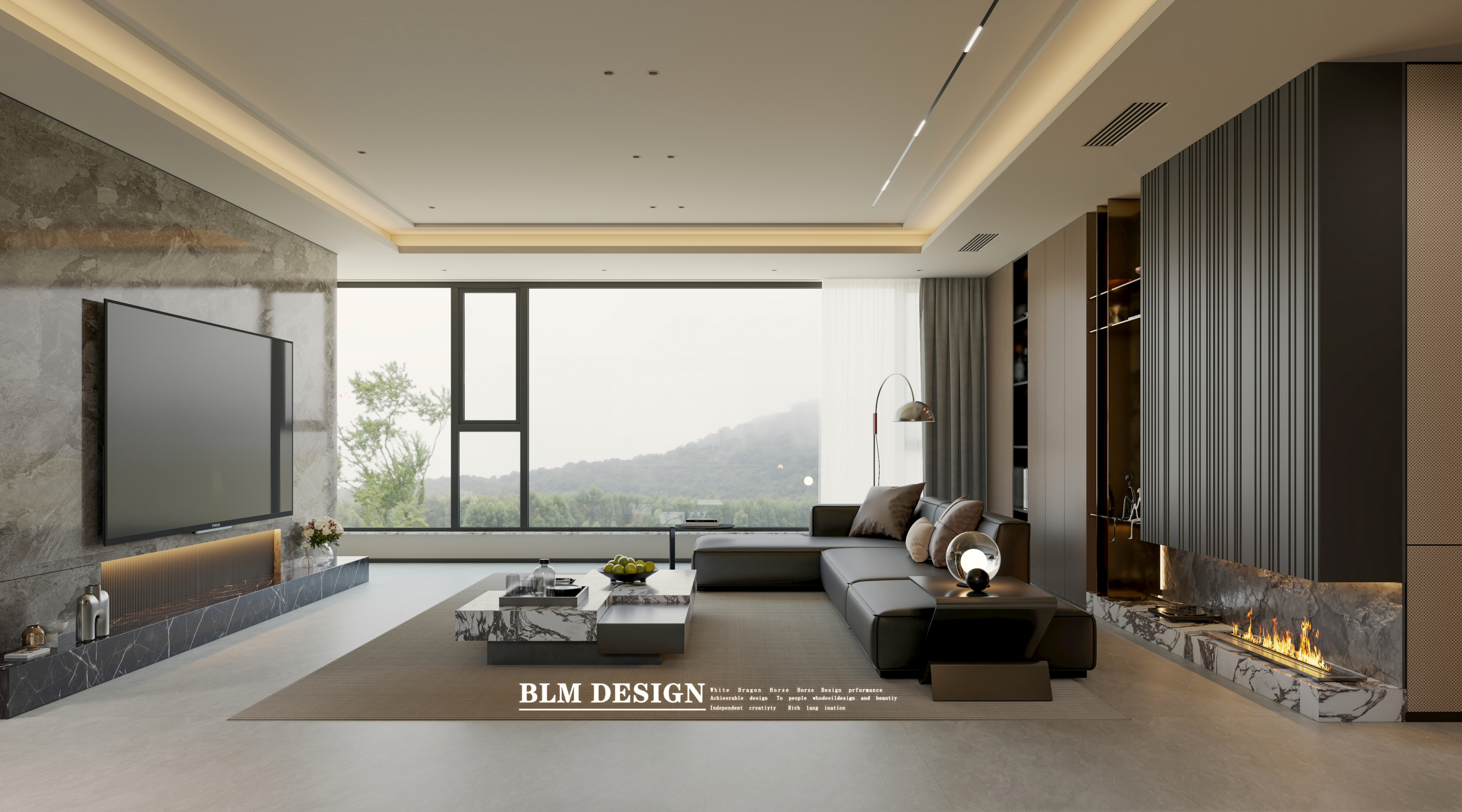 意式轻奢——白龙马效果图[ID: 116344014]_建e效果图