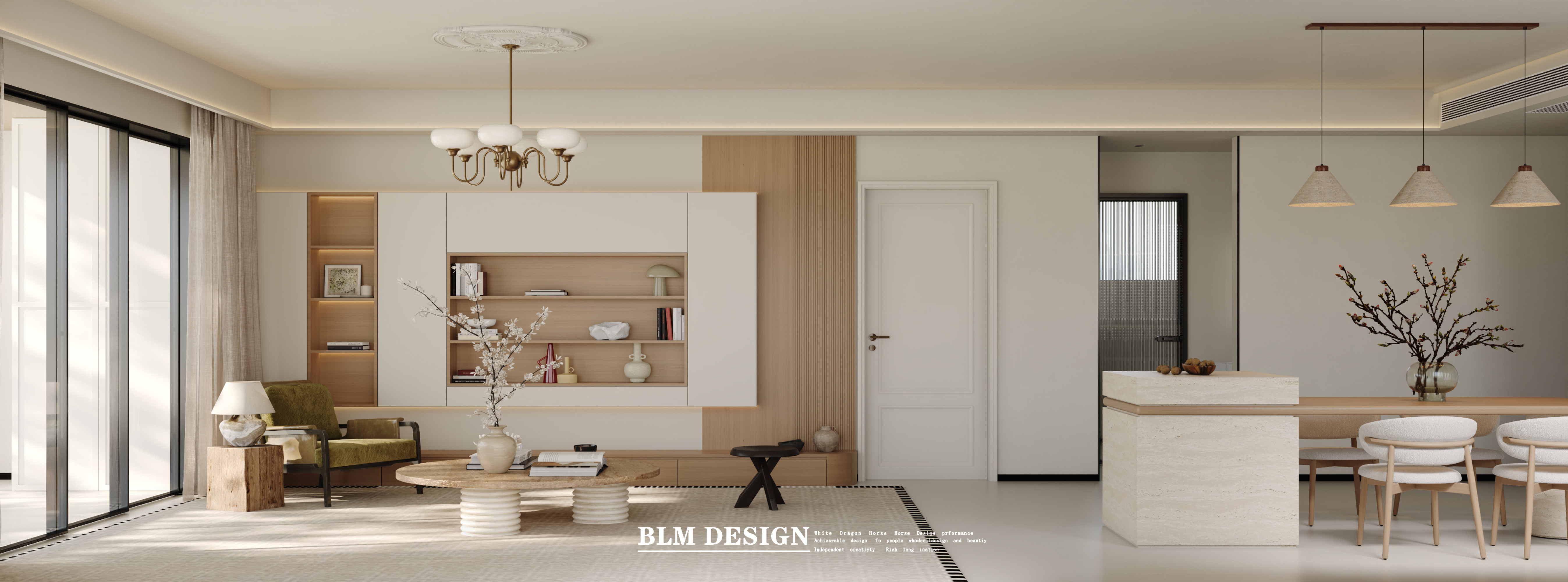 现代风-白龙马效果图[ID: 116343825]_建e效果图