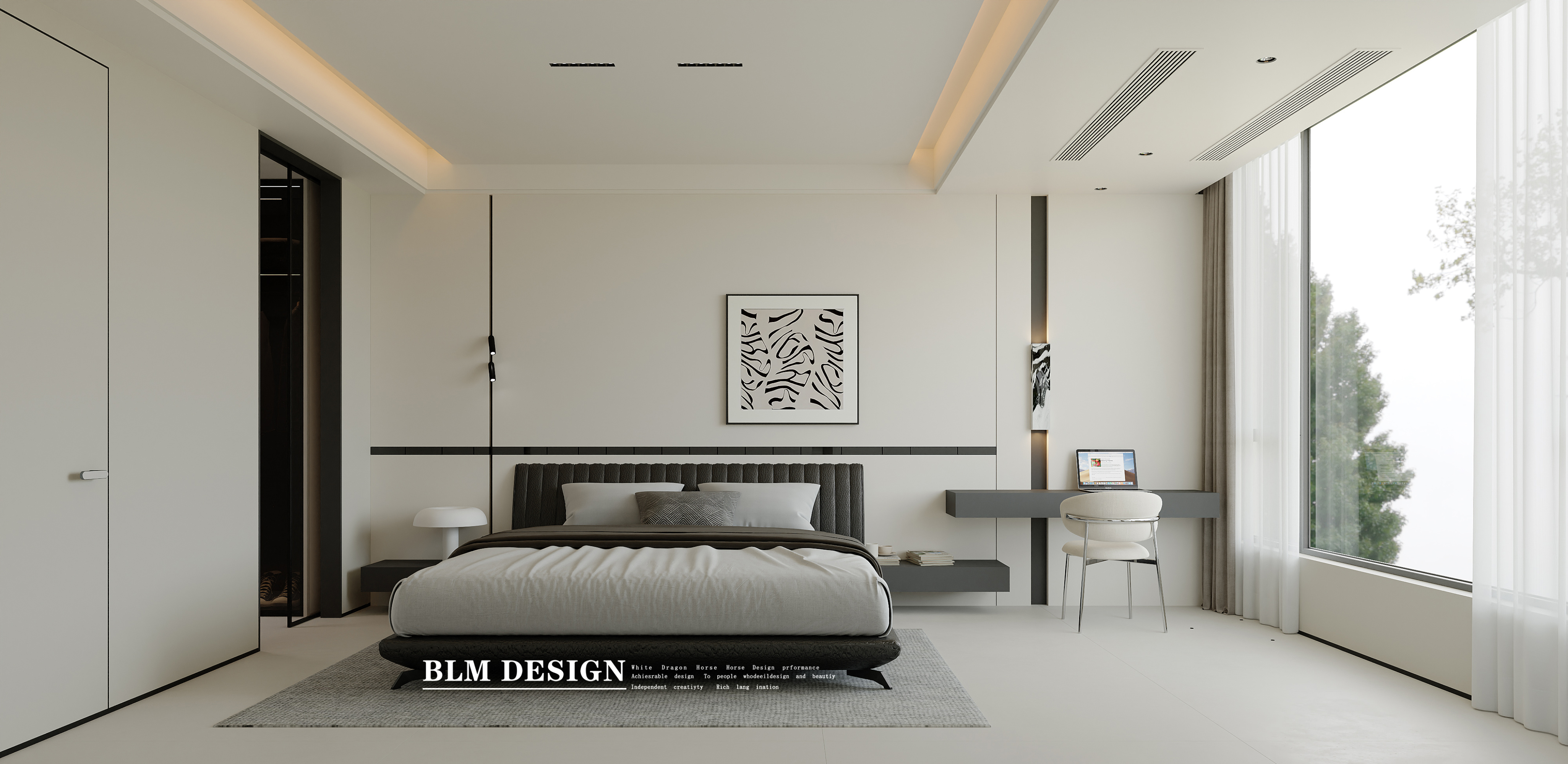 现代风-白龙马效果图[ID: 116343879]_建e效果图