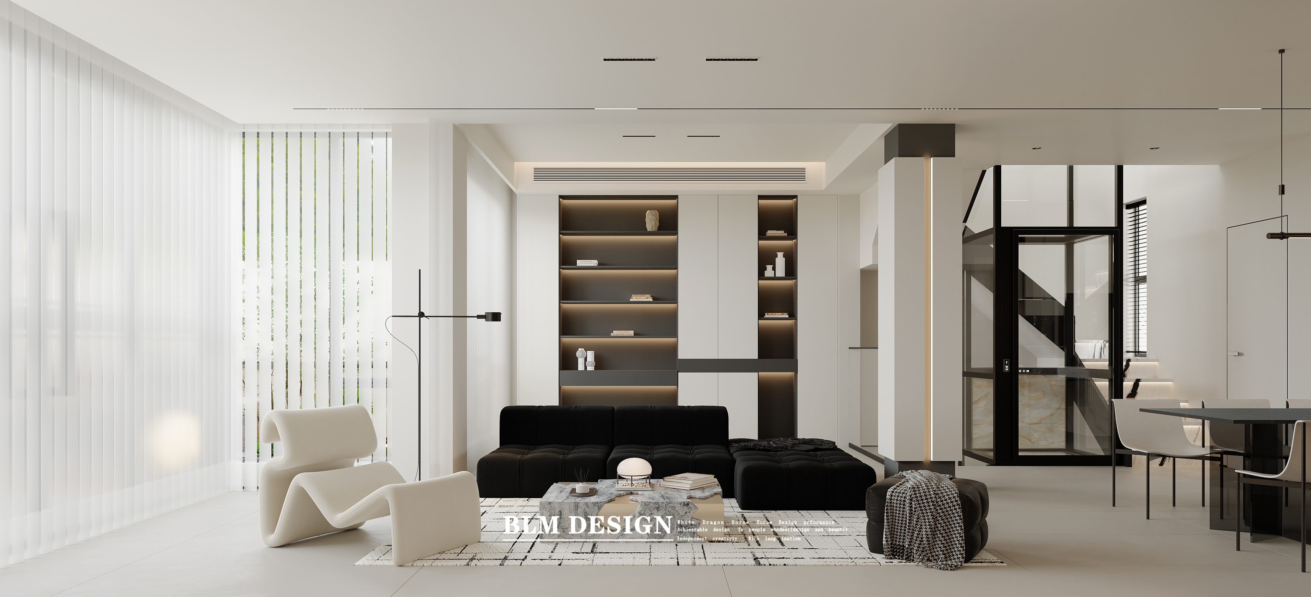 现代风-白龙马效果图[ID: 116343879]_建e效果图