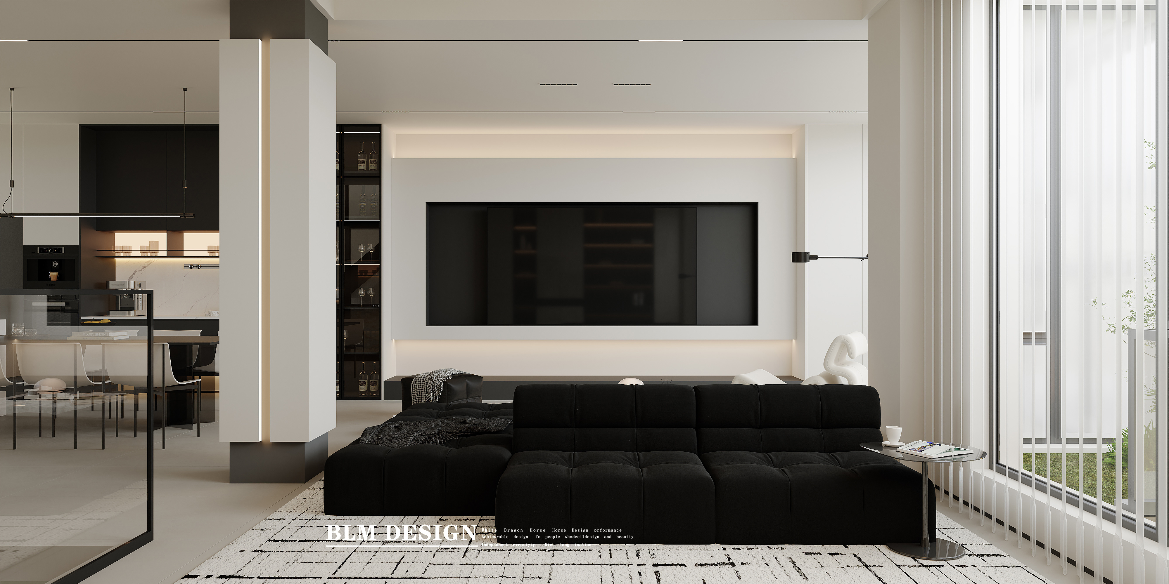 现代风-白龙马效果图[ID: 116343879]_建e效果图