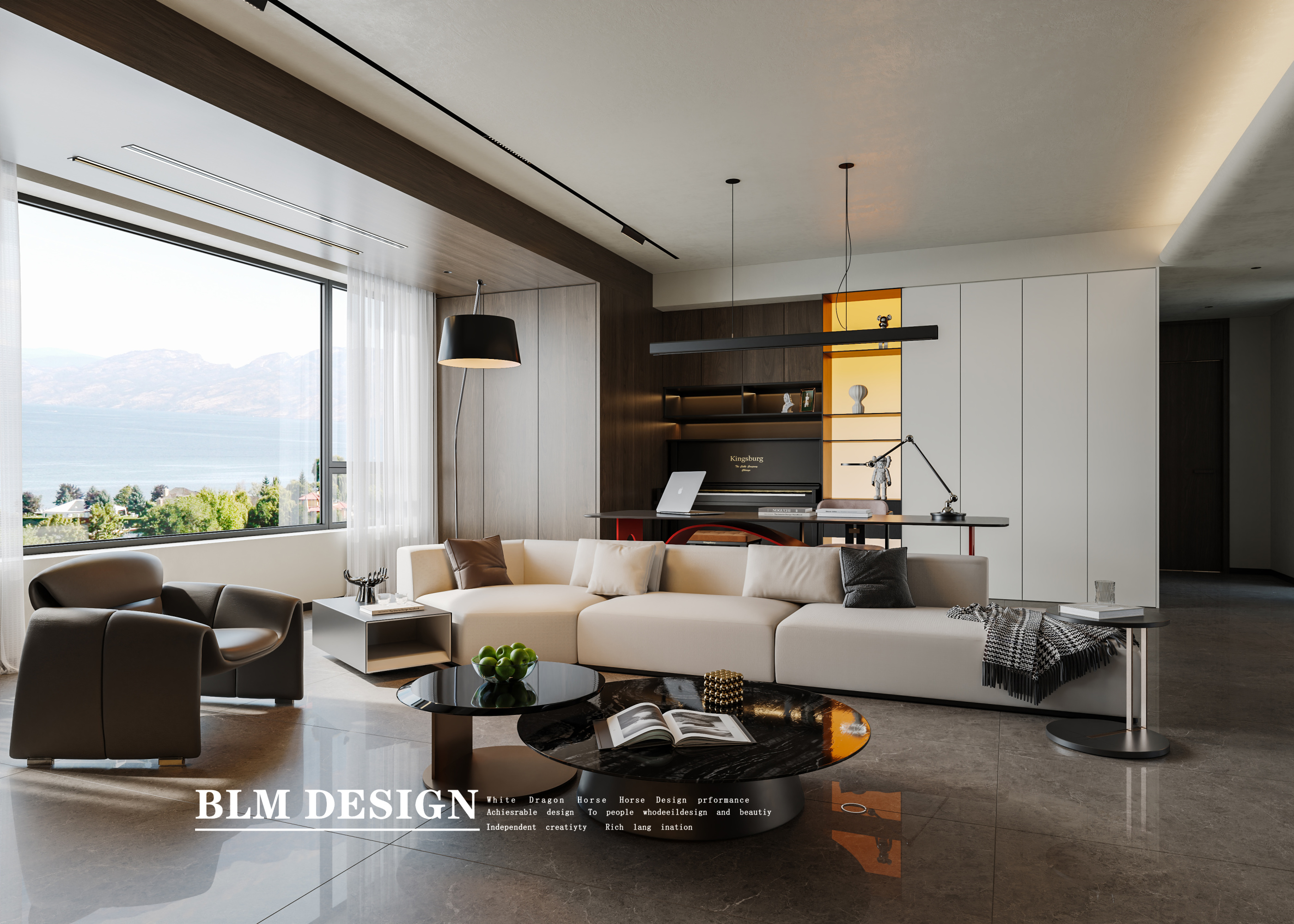 现代风-白龙马效果图[ID: 116278376]_建e效果图