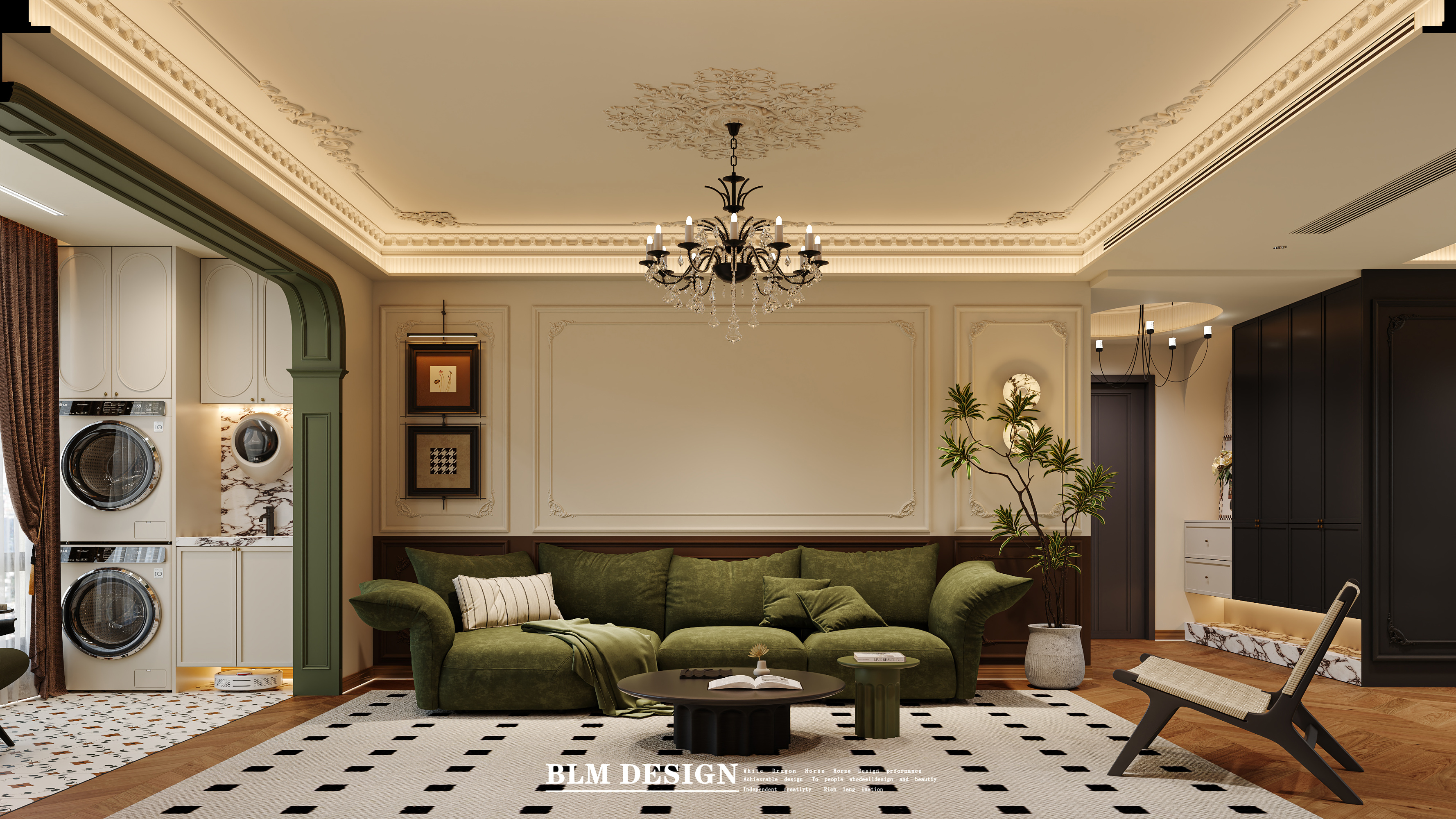 法式复古案例[ID: 115950593]_建e效果图