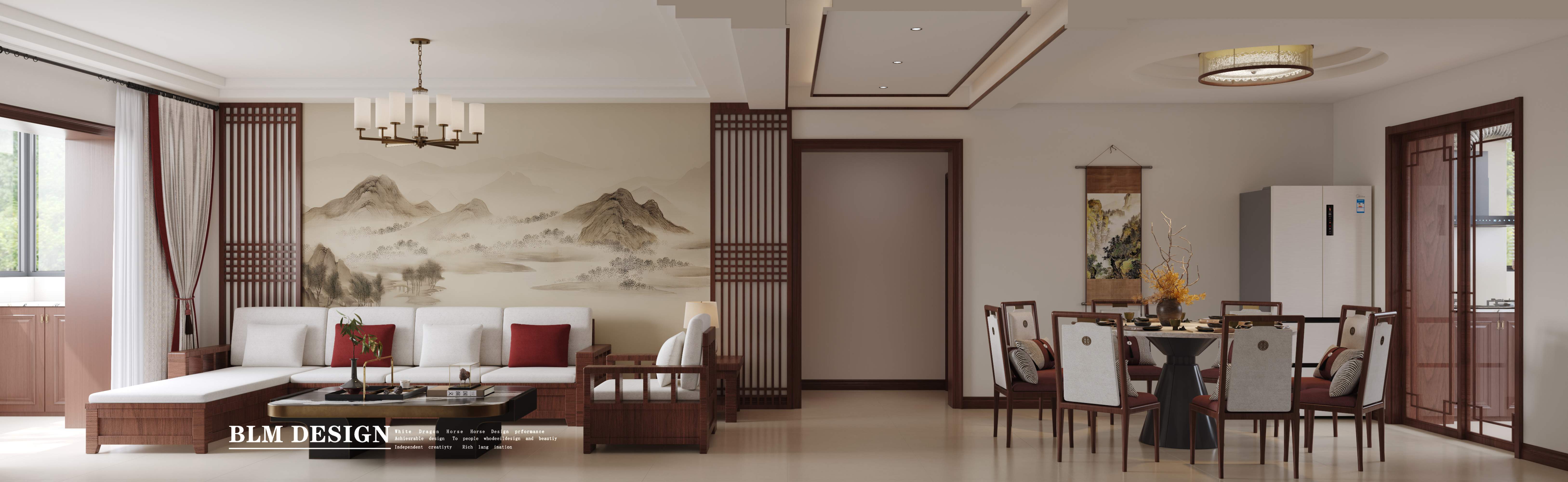 中式家装效果图[ID: 115885100]_建e效果图