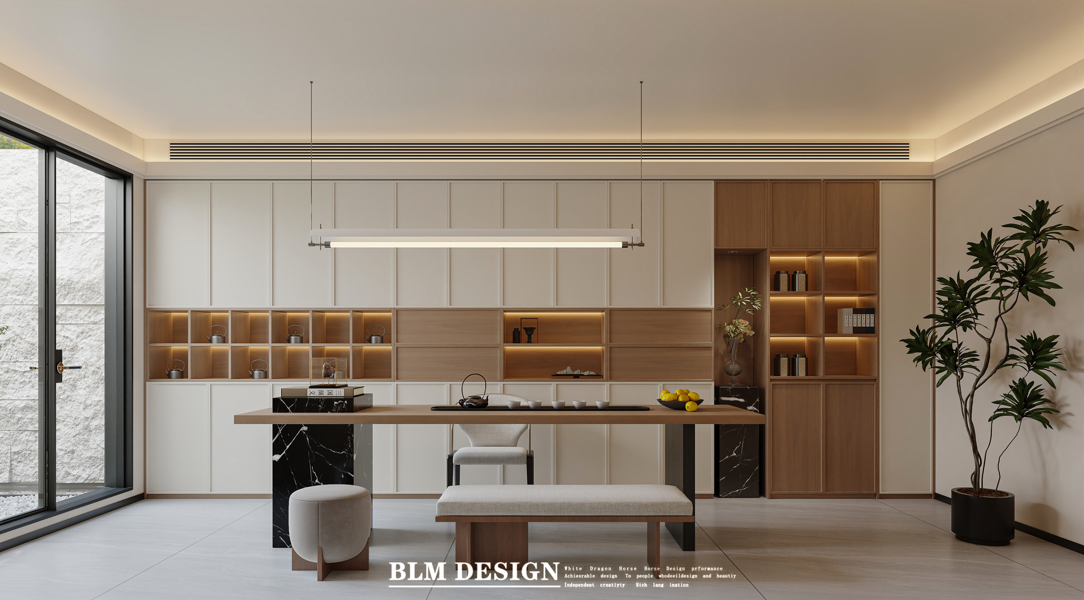 新中式——白龙马效果图[ID: 115885185]_建e效果图