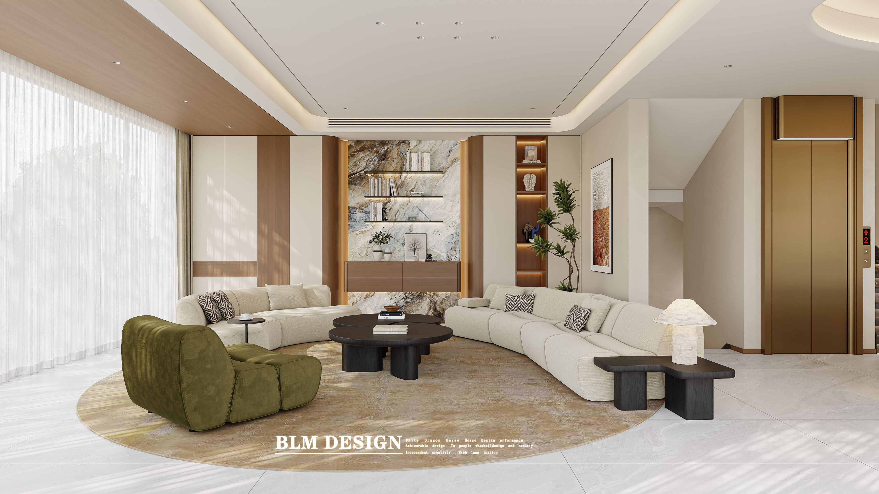 新中式——白龙马效果图[ID: 115885185]_建e效果图