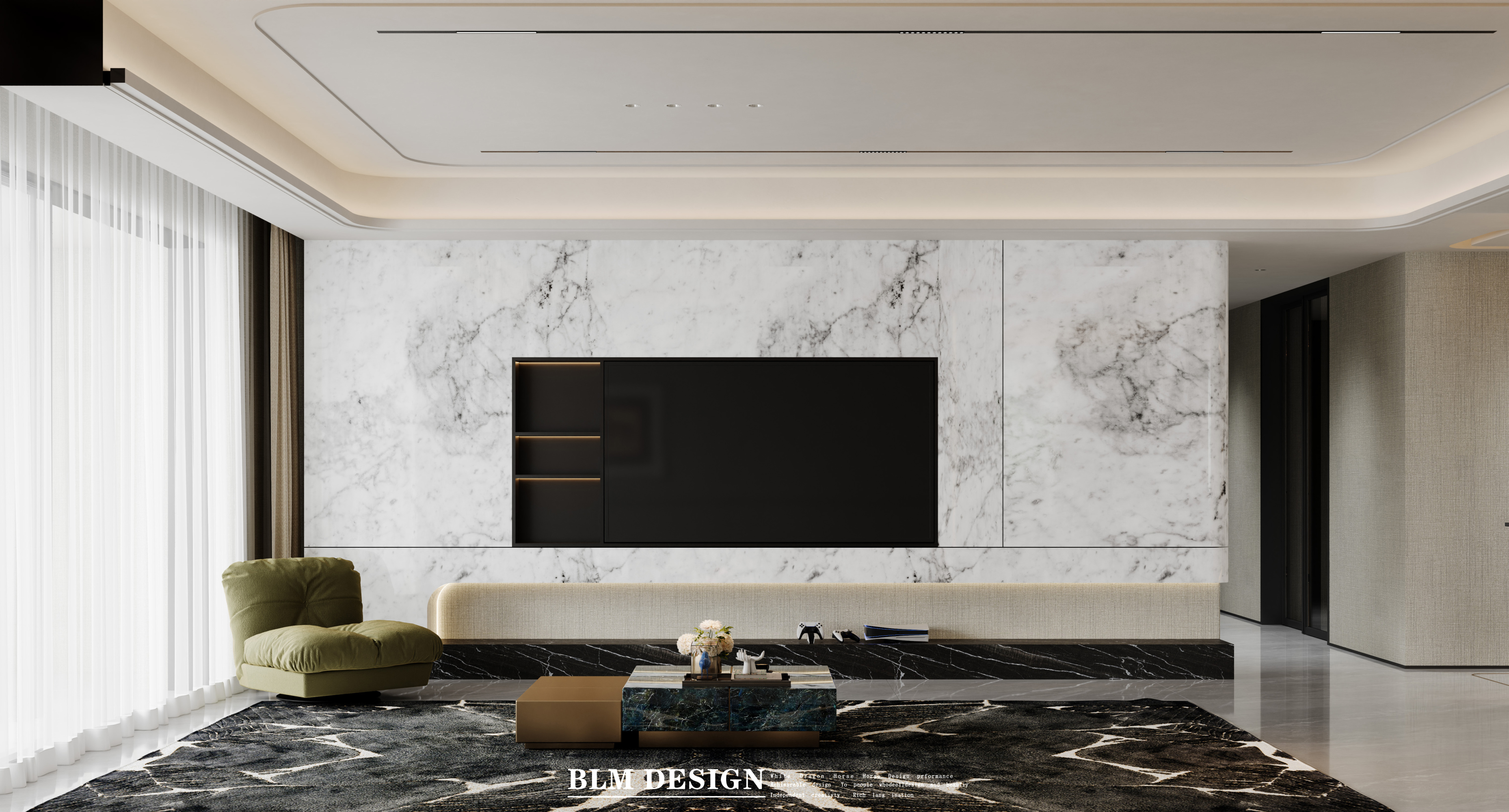 现代轻奢风住宅设计[ID: 115885153]_建e效果图