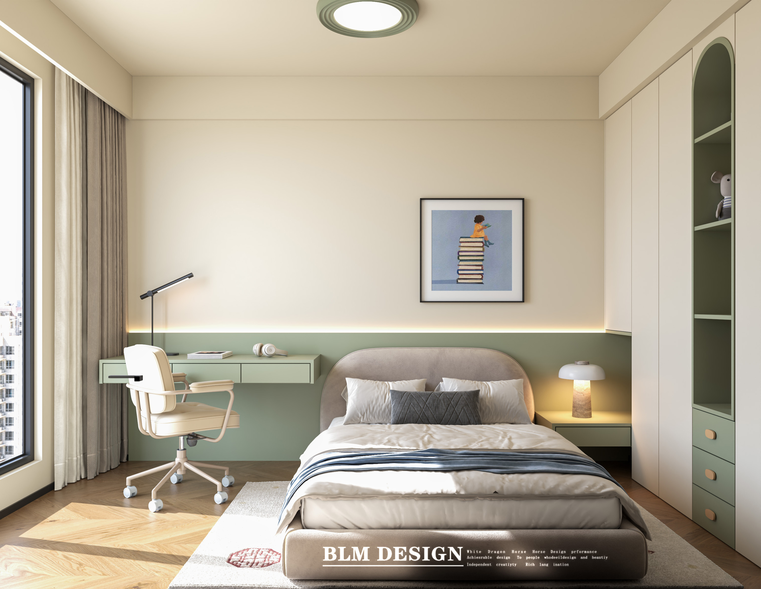 法式中古——白龙马效果图[ID: 115885283]_建e效果图
