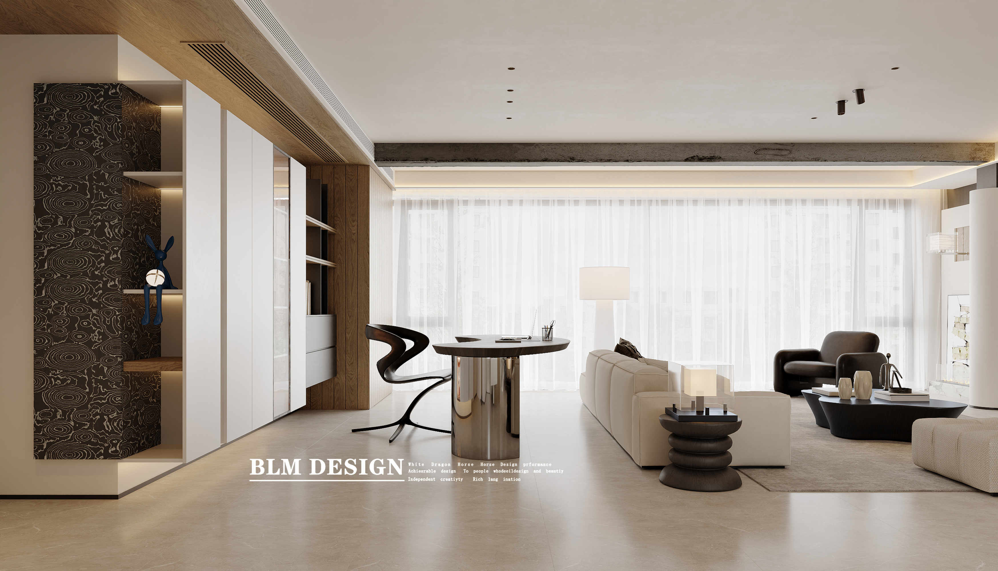 现代风-白龙马效果图[ID: 115885109]_建e效果图