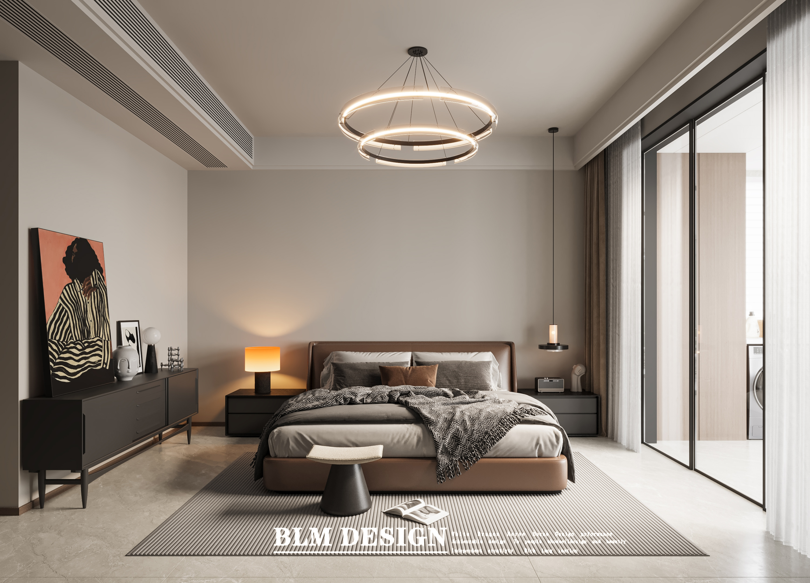 意式轻奢——白龙马效果图[ID: 116081785]_建e效果图