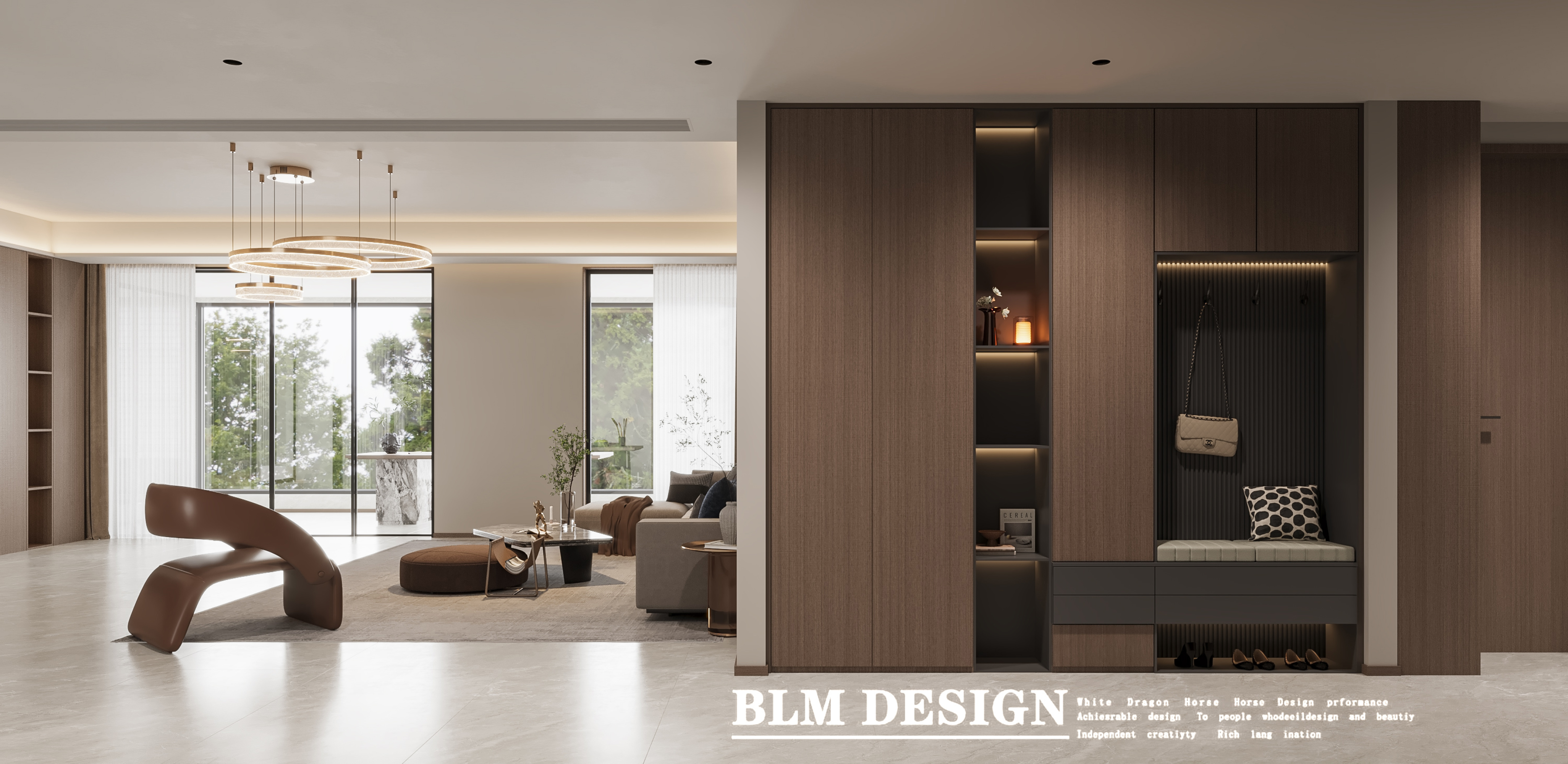 意式轻奢——白龙马效果图[ID: 116081785]_建e效果图