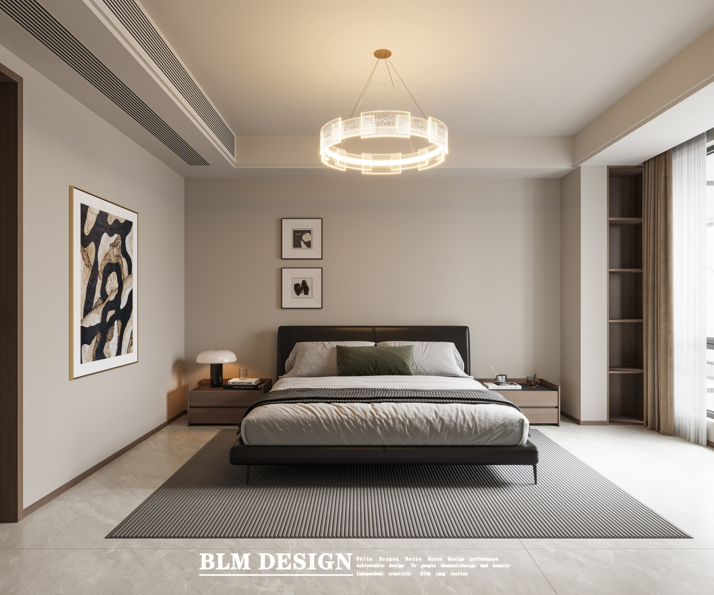 意式轻奢——白龙马效果图[ID: 116081785]_建e效果图