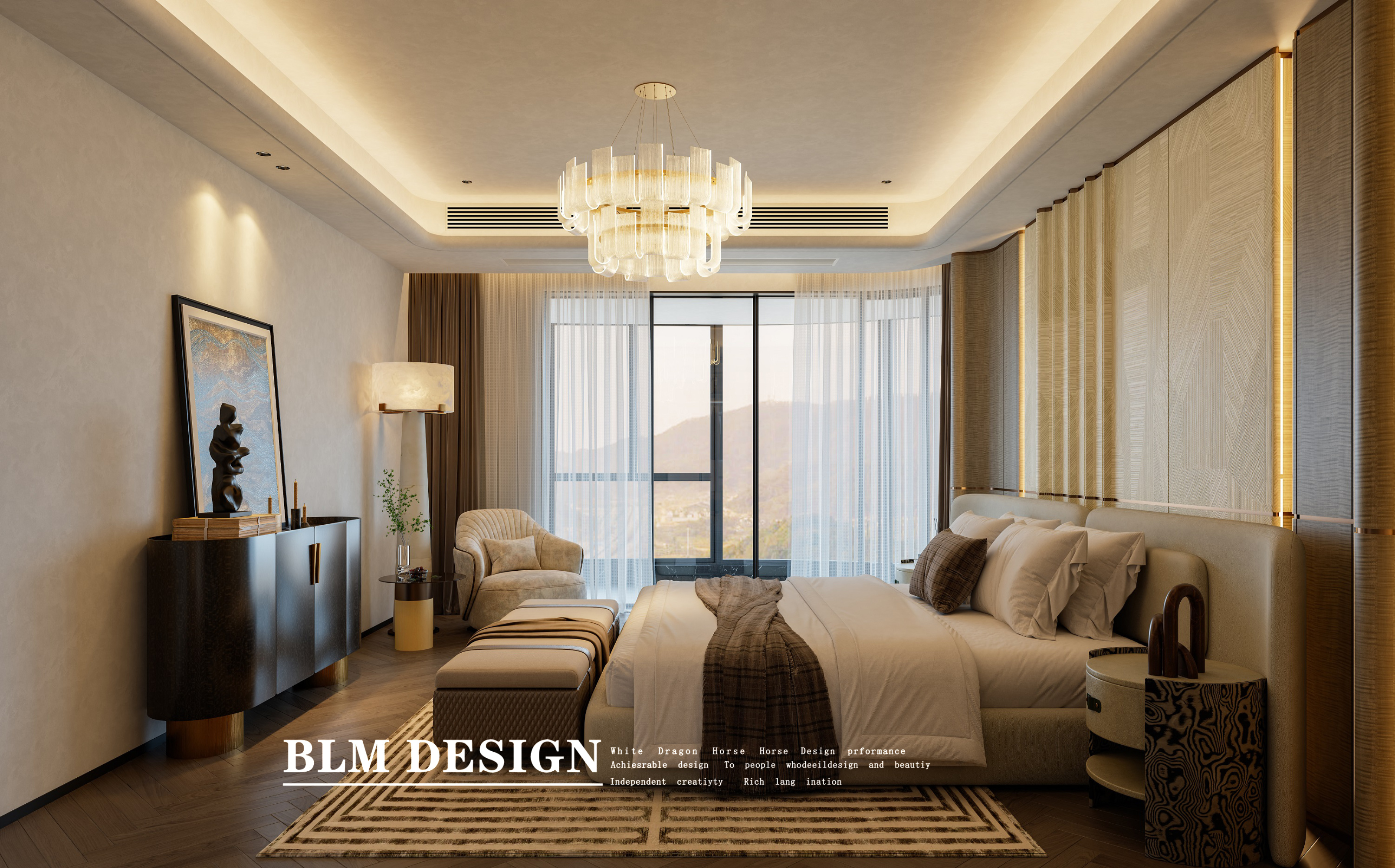 意式轻奢风-白龙马效果图[ID: 116081835]_建e效果图