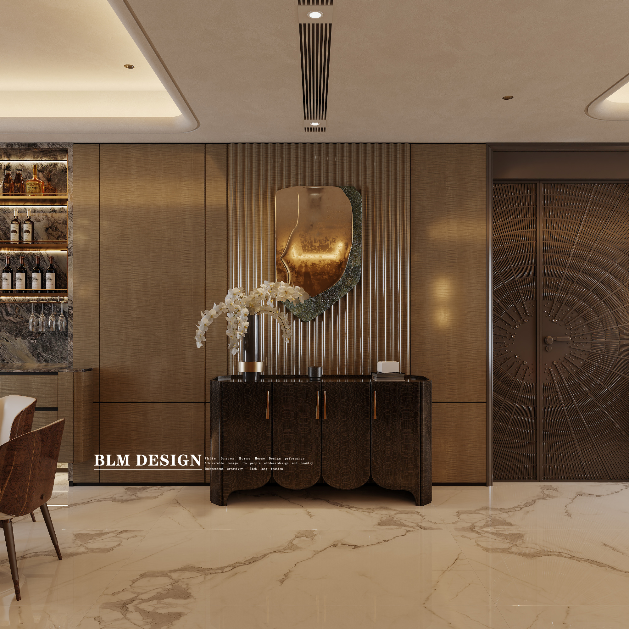 意式轻奢风-白龙马效果图[ID: 116081835]_建e效果图