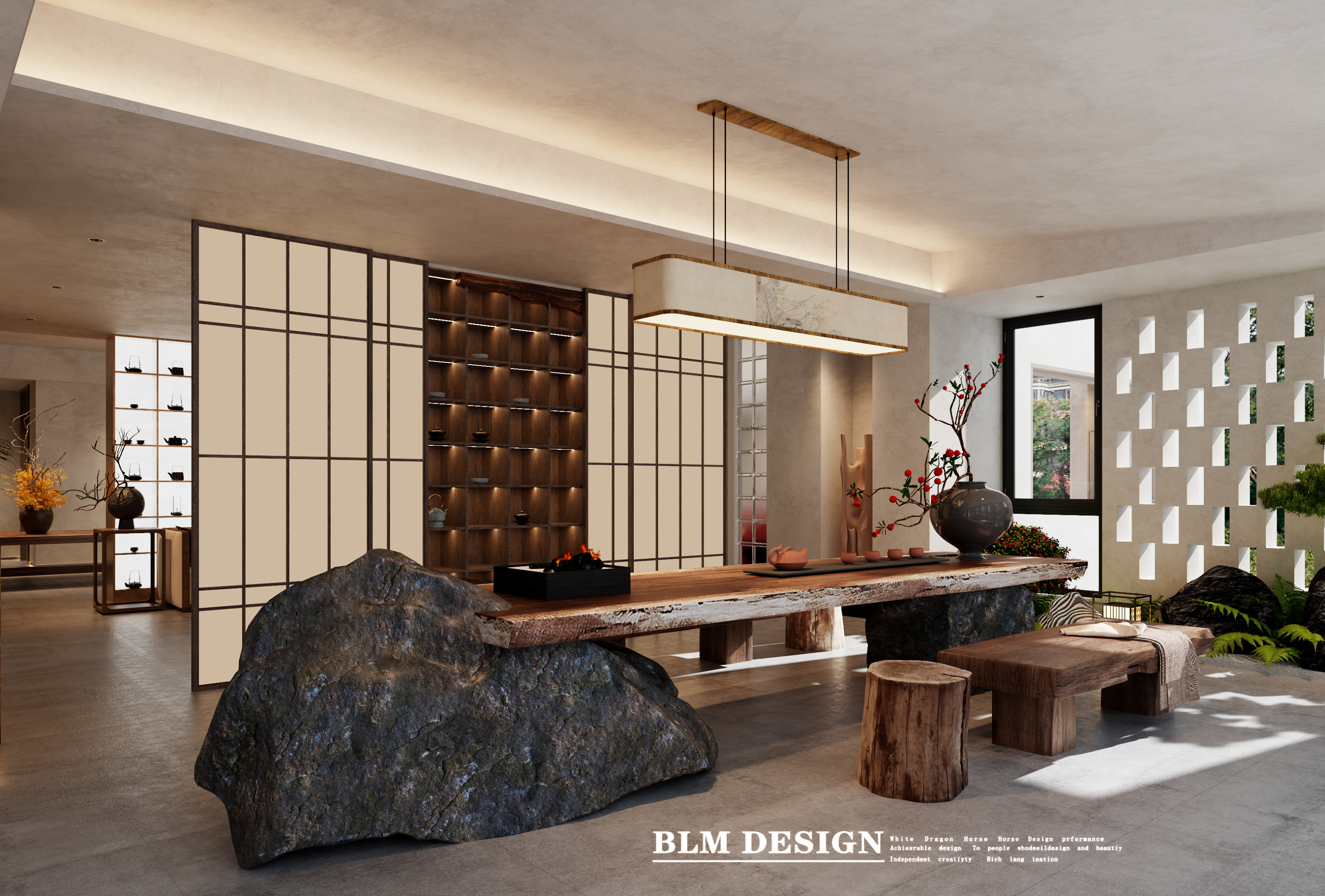 会所设计——白龙马效果图[ID: 116081739]_建e效果图