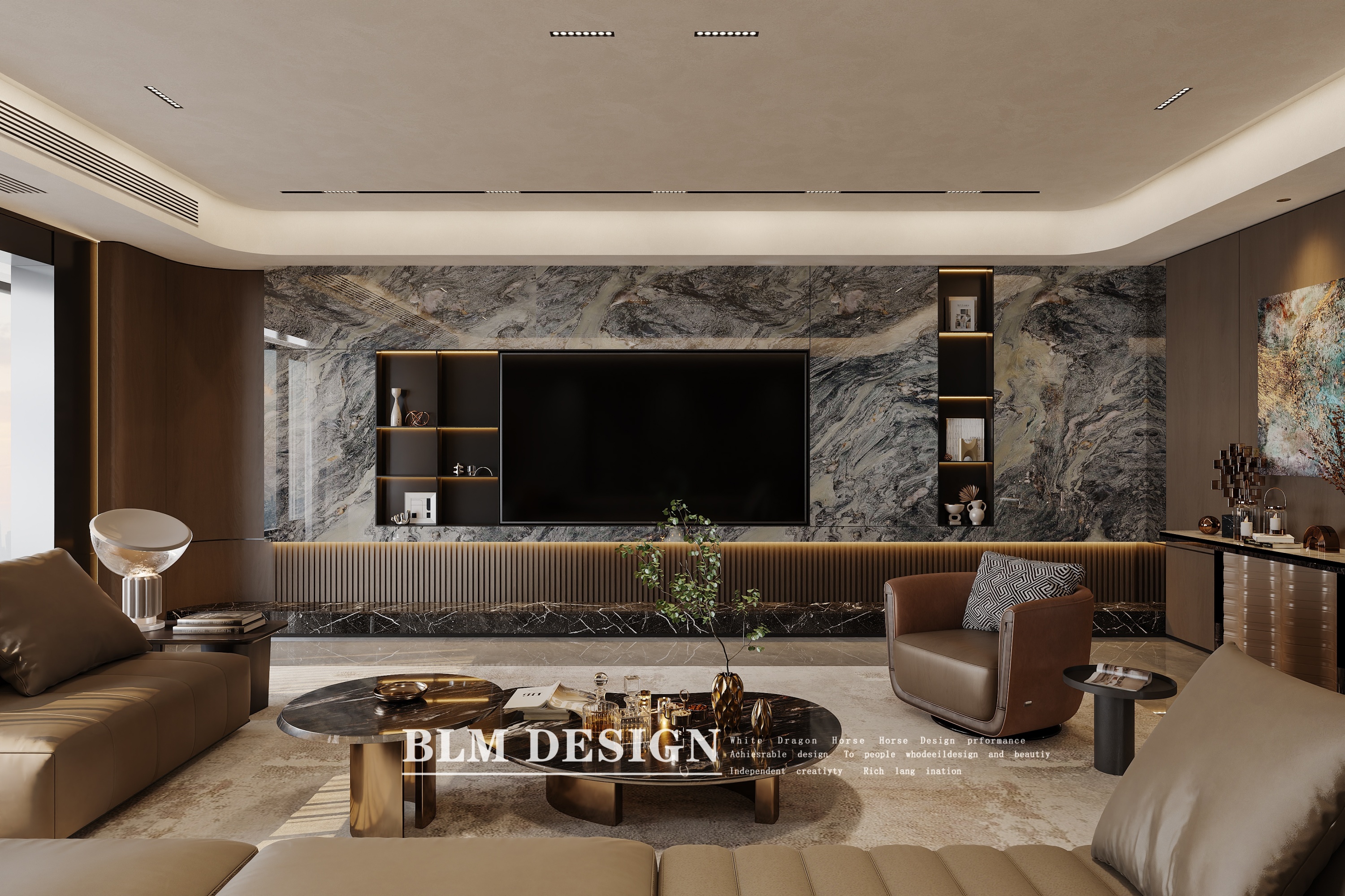 现代轻奢客餐厅——白龙马效果图[ID: 116081695]_建e效果图
