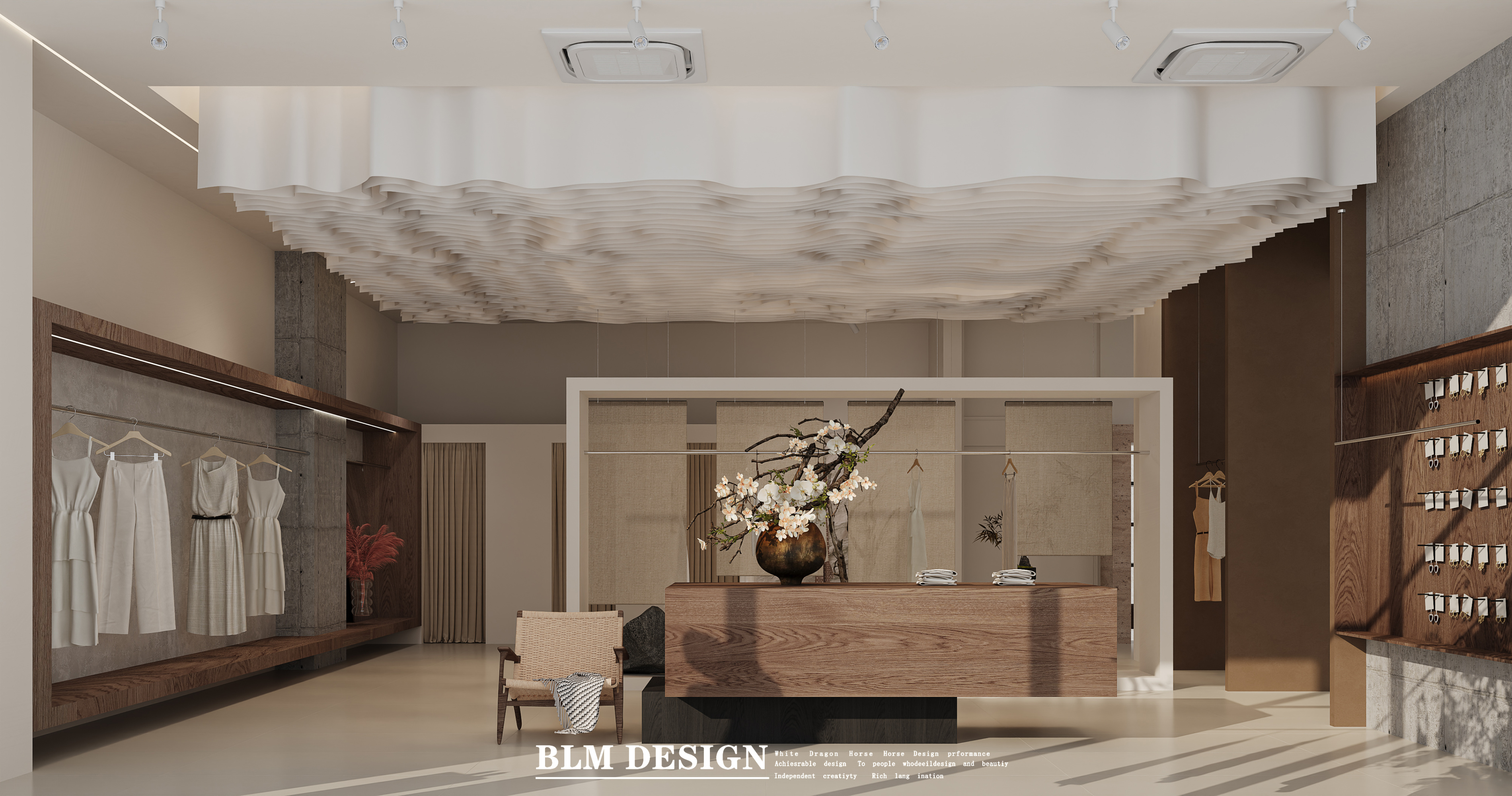 侘寂风女装集合店[ID: 116081713]_建e效果图