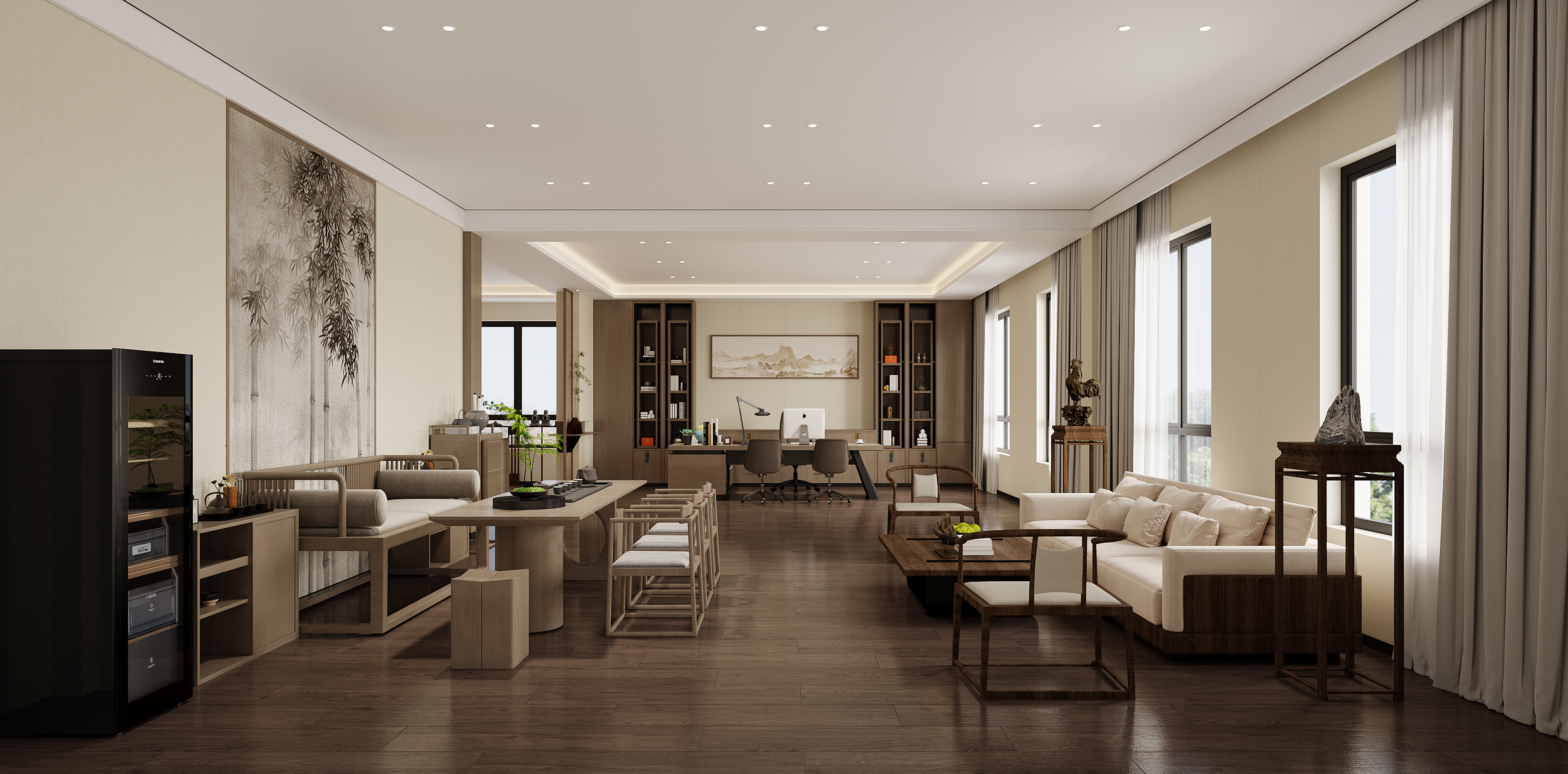 工装案例||接待室效果图[ID: 116081879]_建e效果图
