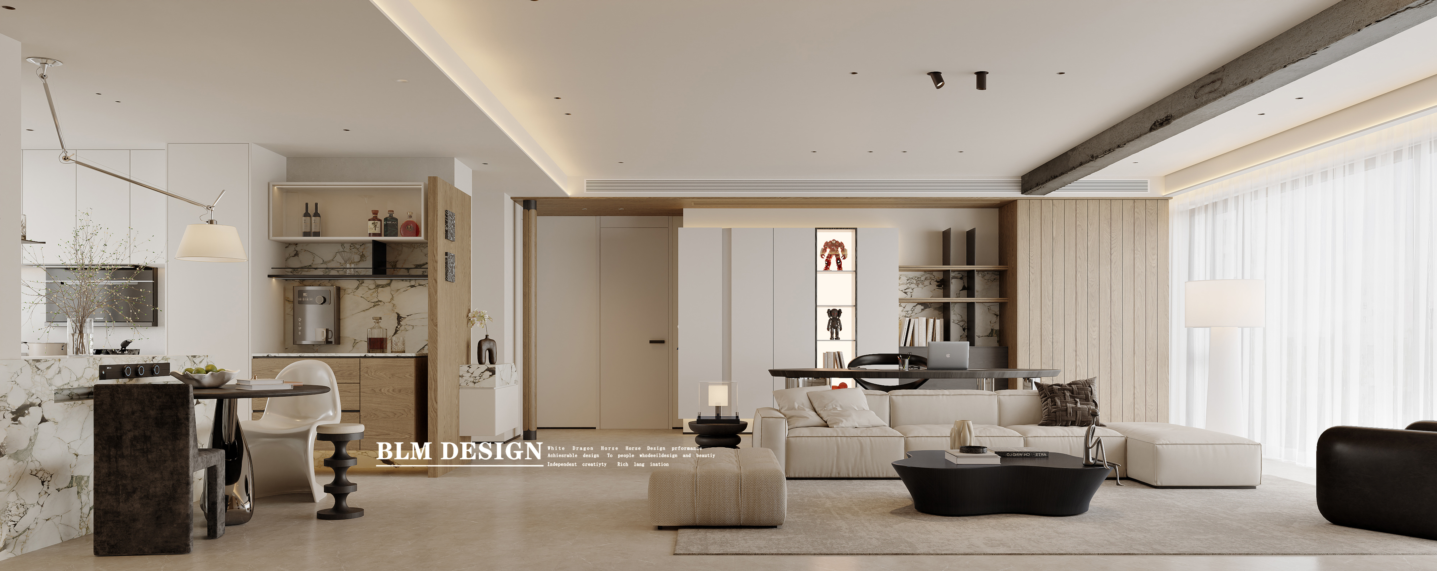 现代风-白龙马效果图[ID: 116081782]_建e效果图