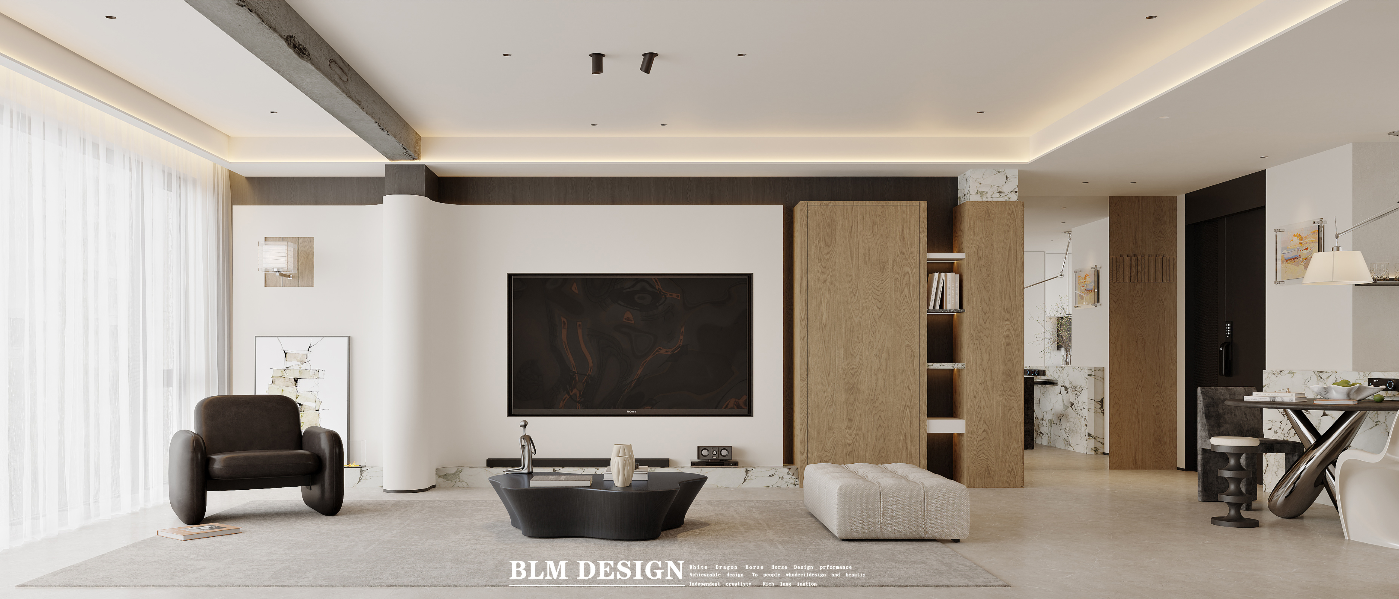 现代风-白龙马效果图[ID: 116081782]_建e效果图