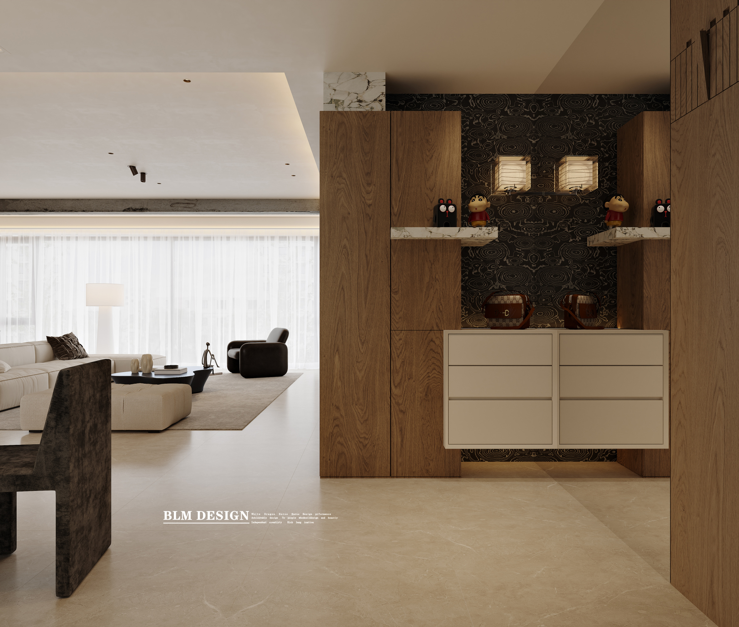 现代风-白龙马效果图[ID: 116081782]_建e效果图