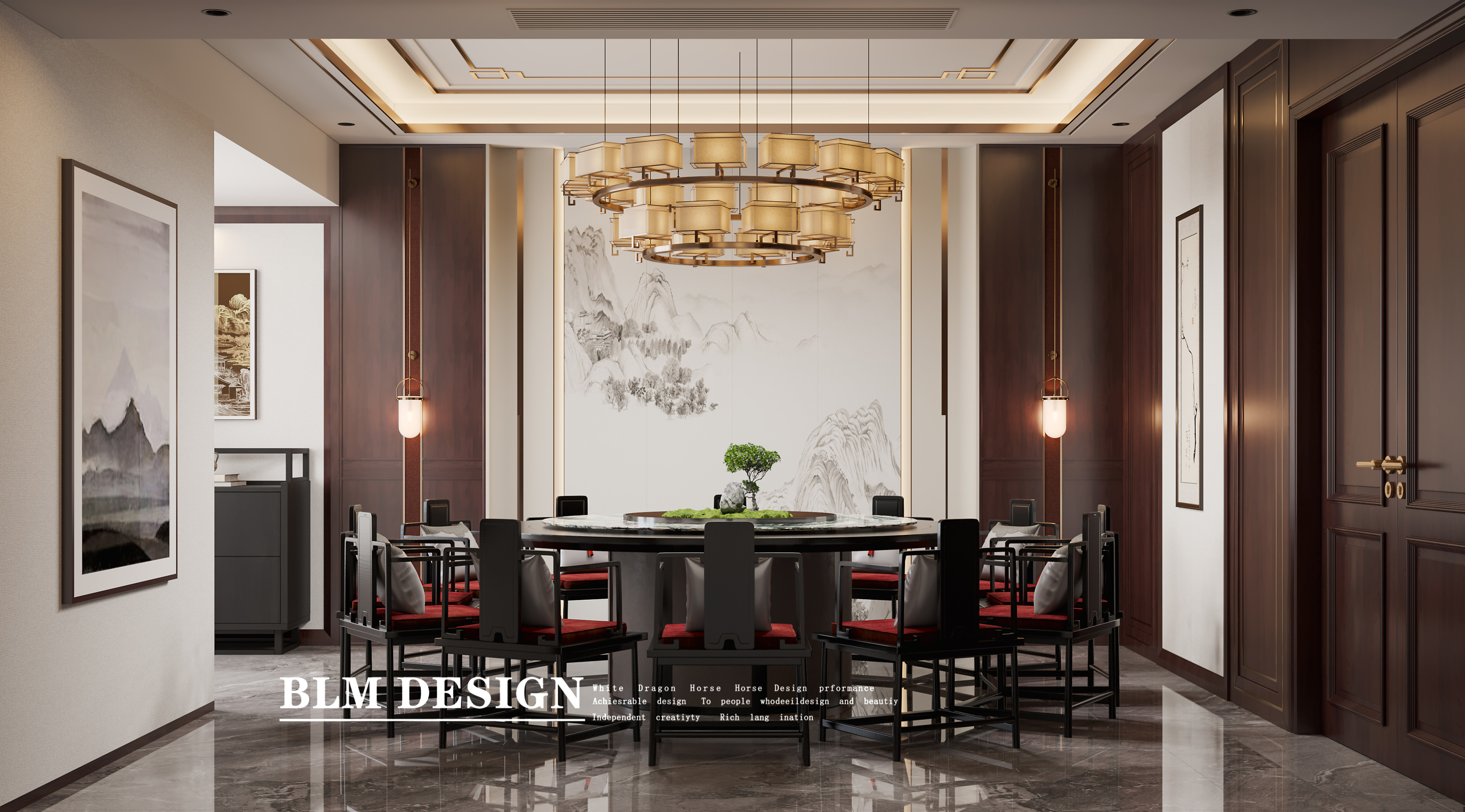 新中式-白龙马效果图[ID: 116016139]_建e效果图