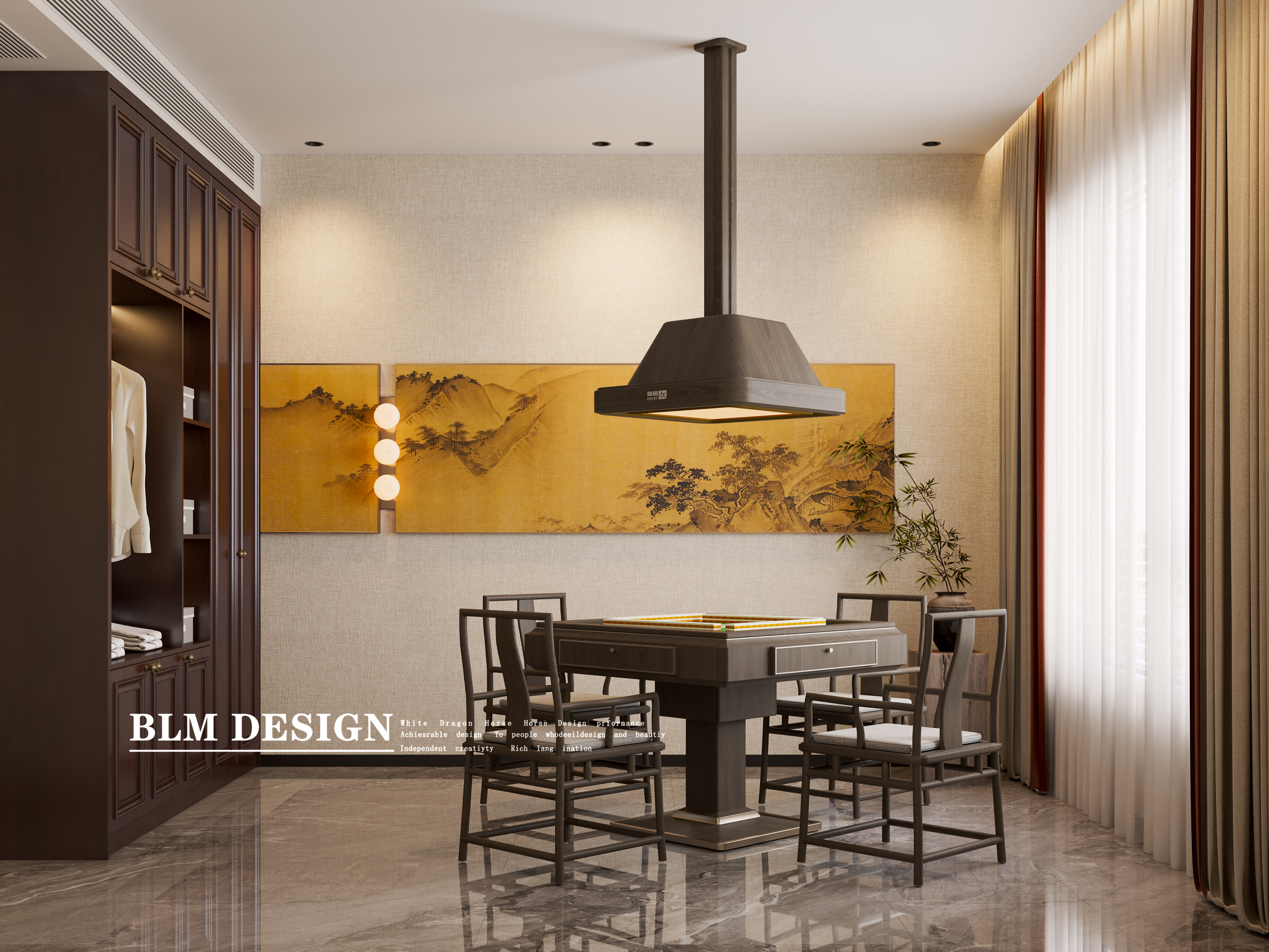 新中式-白龙马效果图[ID: 116016139]_建e效果图