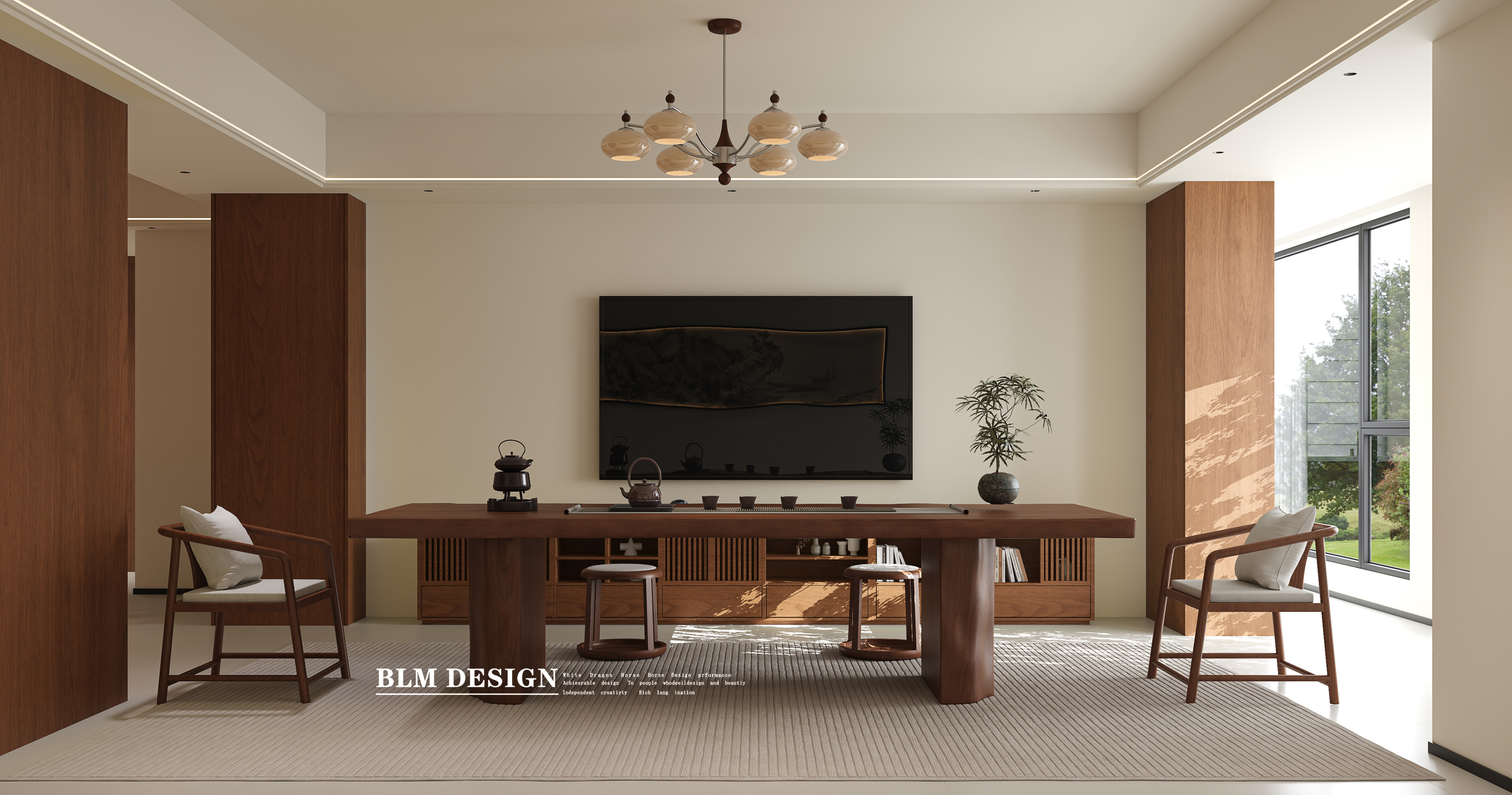 新中式-白龙马效果图[ID: 116016364]_建e效果图