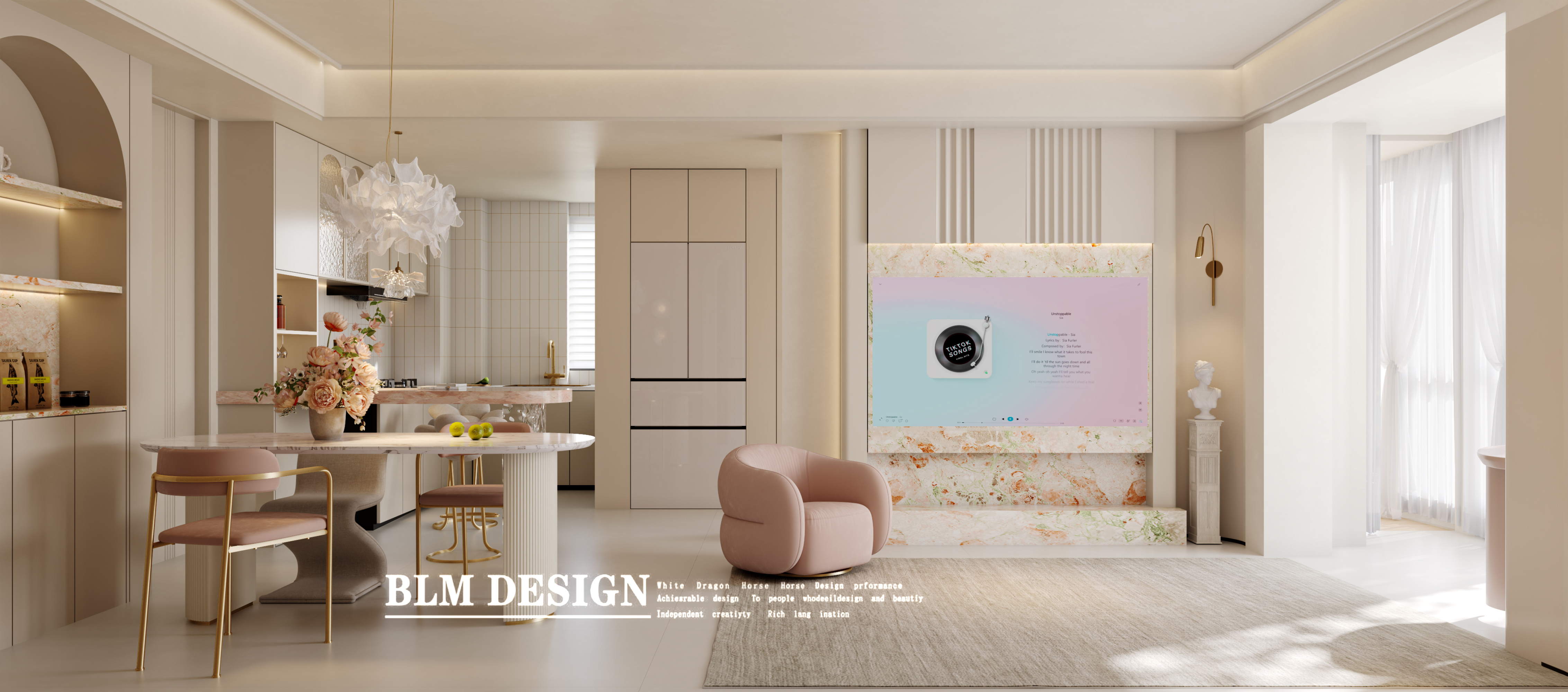 现代轻奢——白龙马效果图[ID: 116016220]_建e效果图