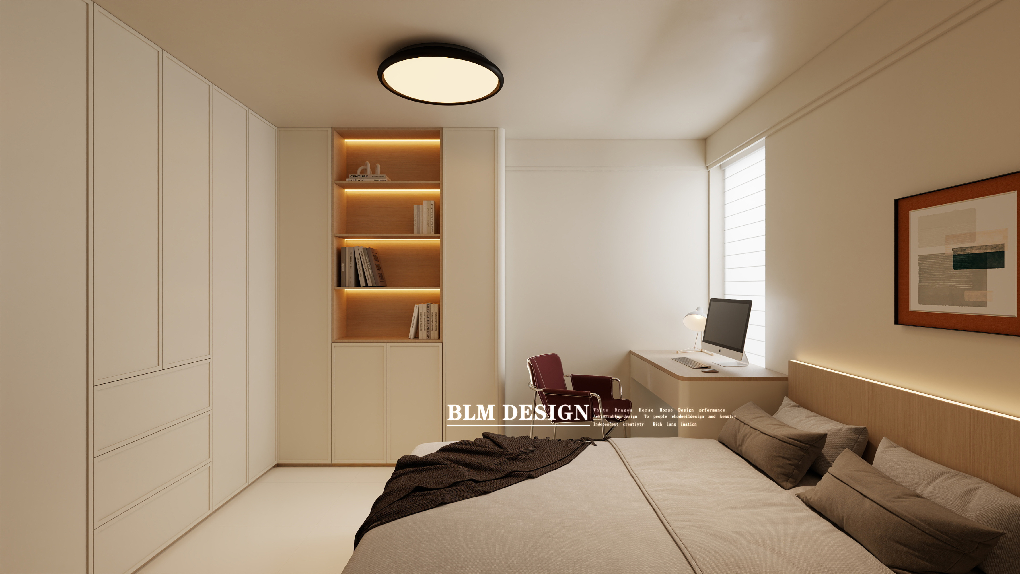 现代中古——白龙马效果图[ID: 116016321]_建e效果图