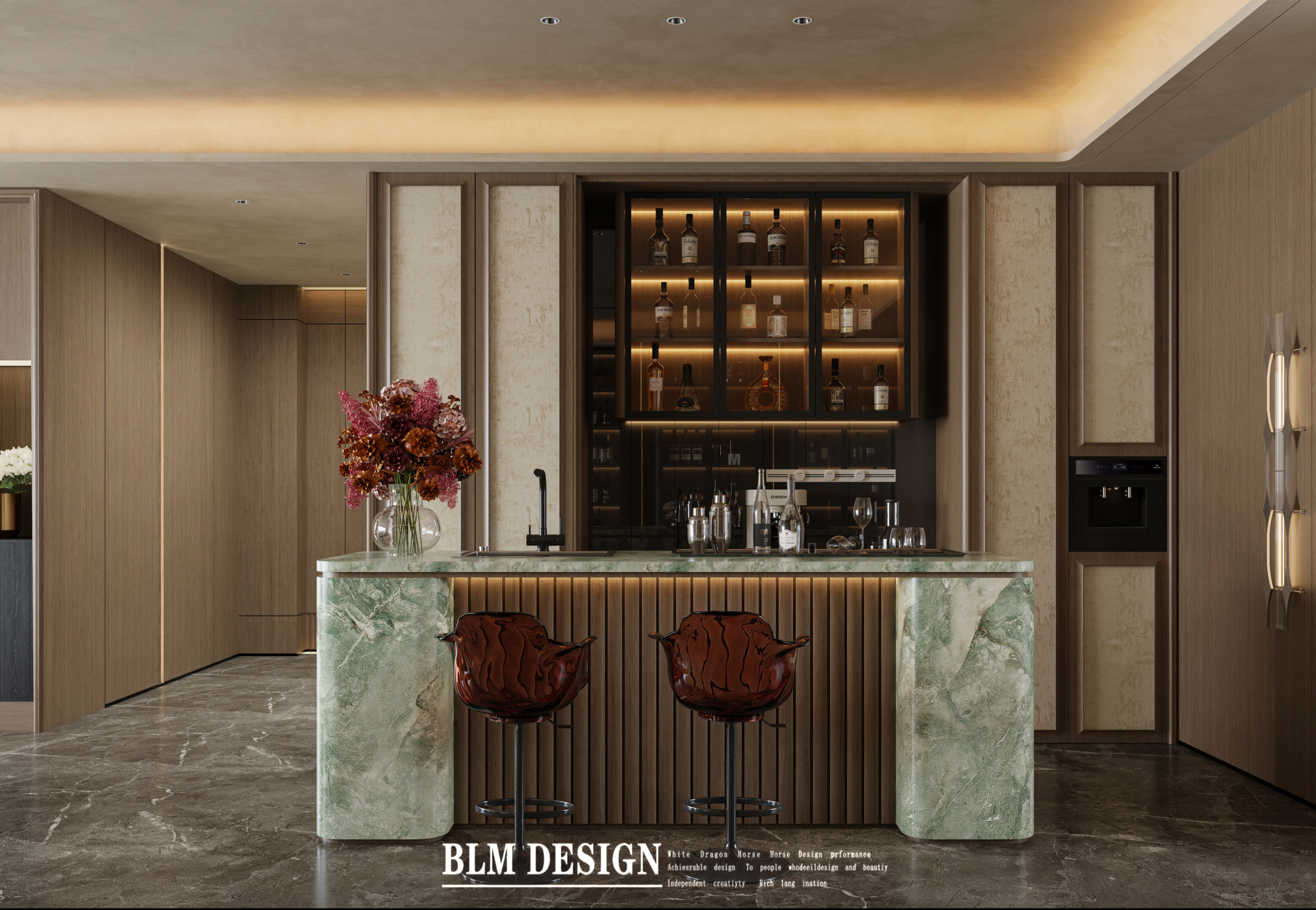 意式轻奢——白龙马效果图[ID: 116737082]_建e效果图