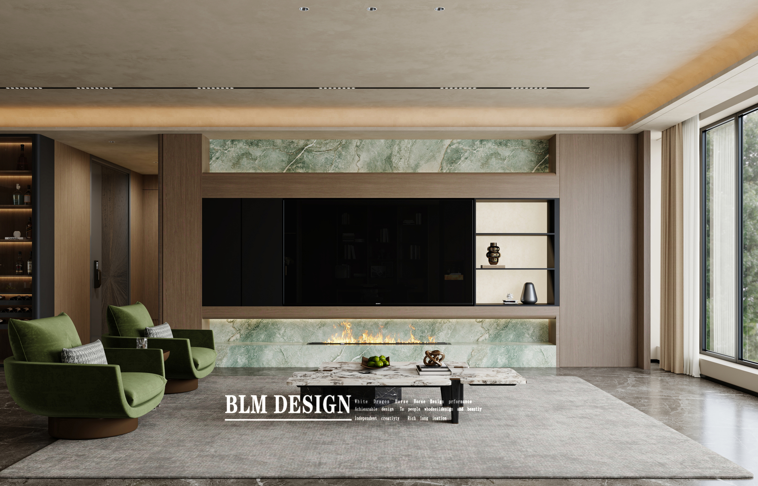 意式轻奢——白龙马效果图[ID: 116737082]_建e效果图