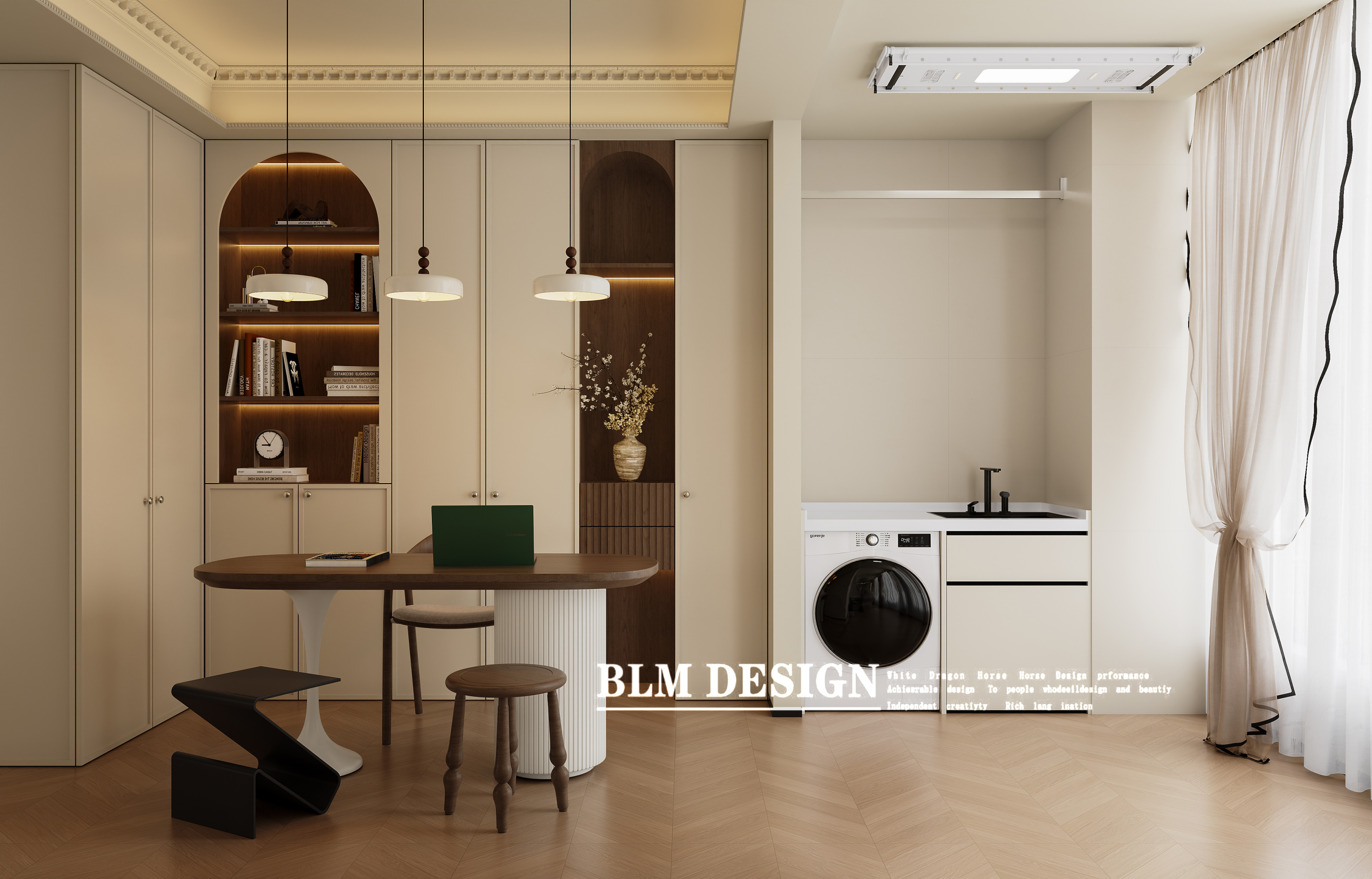 法式复古——白龙马效果图[ID: 116737098]_建e效果图