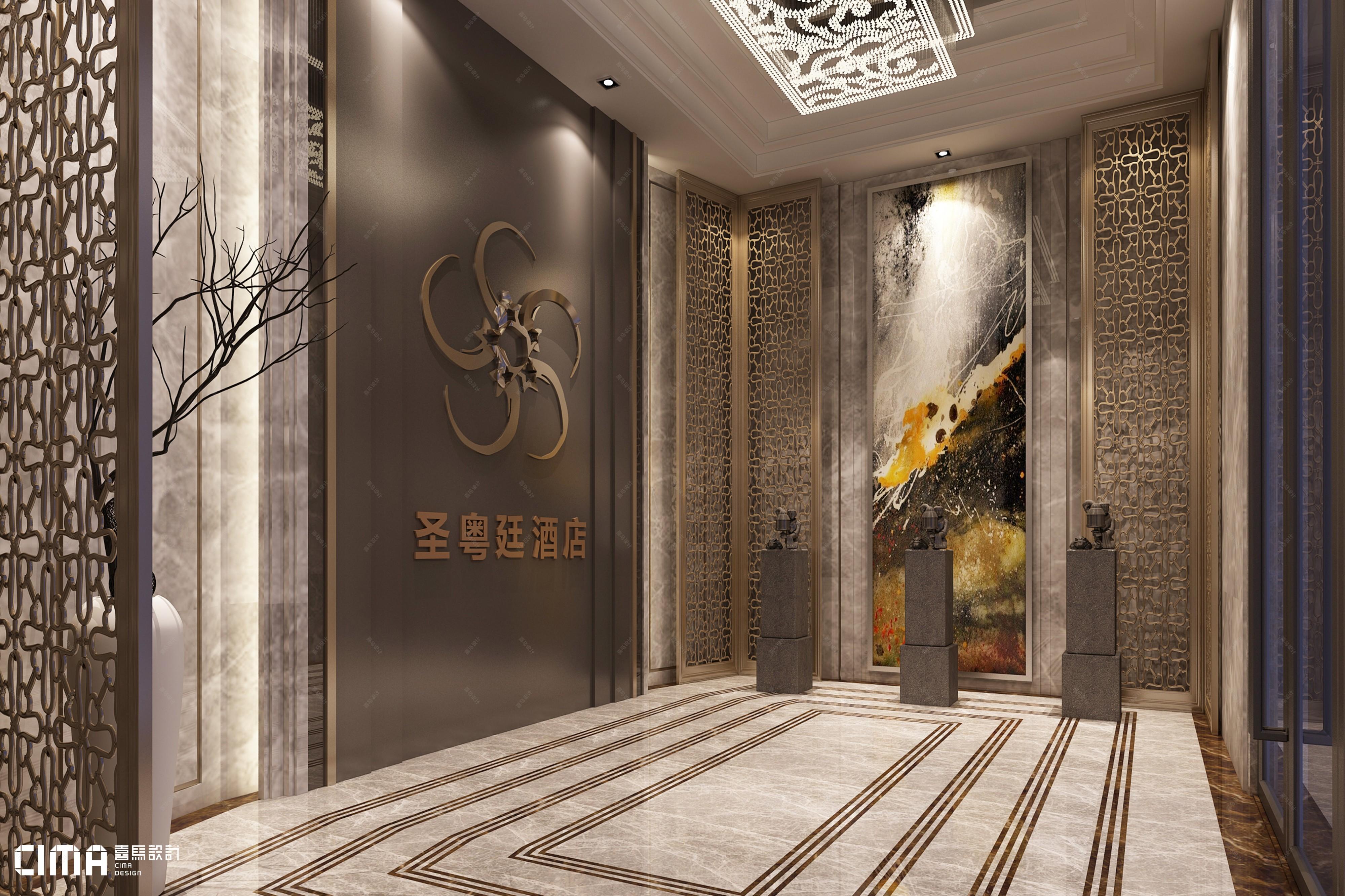 深圳空山怀古圣粤廷酒店 - 效果图交流区-建E室内设计网