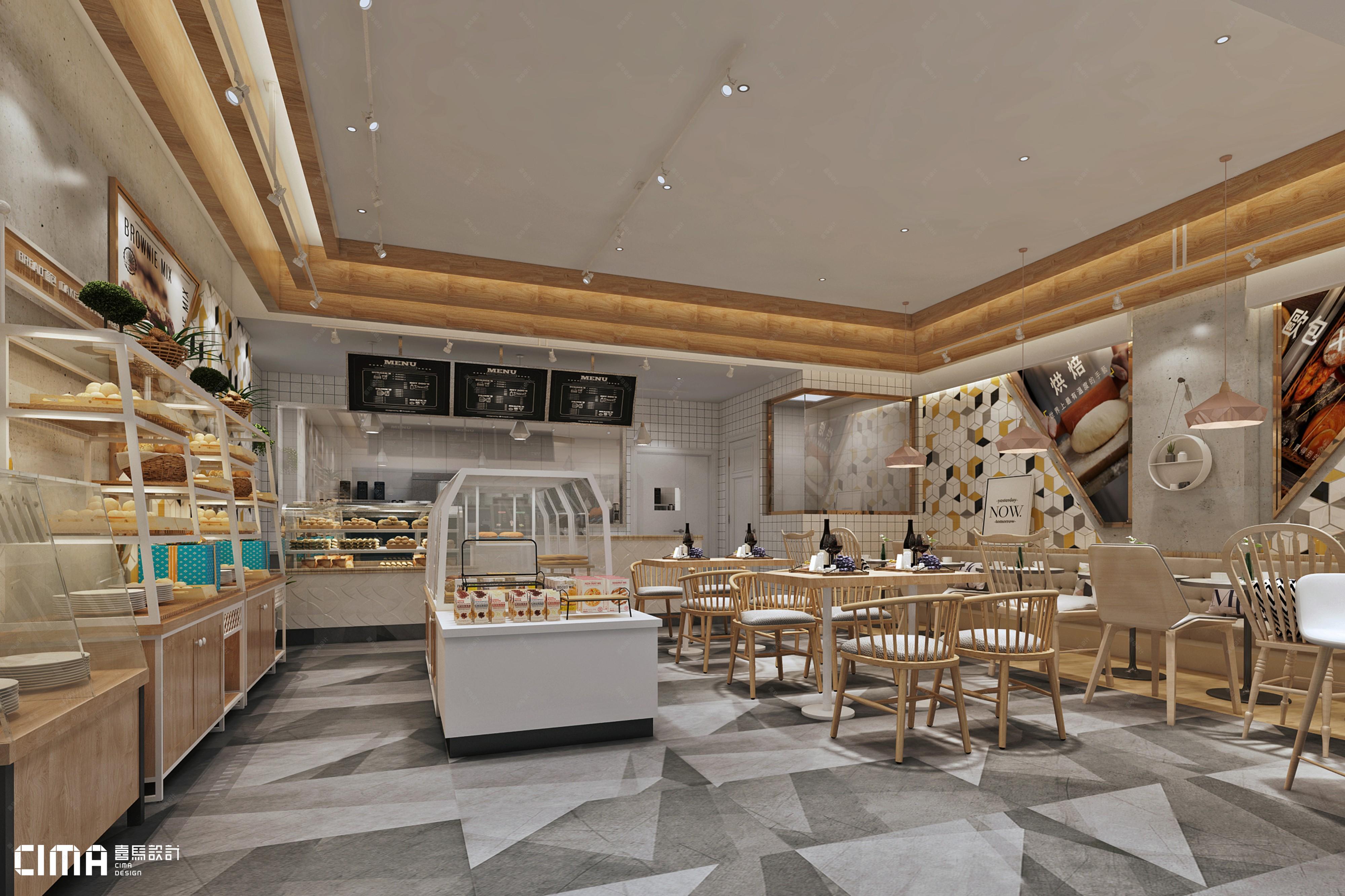《那家面包房｜烘焙》效果图方案|空间|家装设计|T2_DESIGN - 原创作品 - 站酷 (ZCOOL)