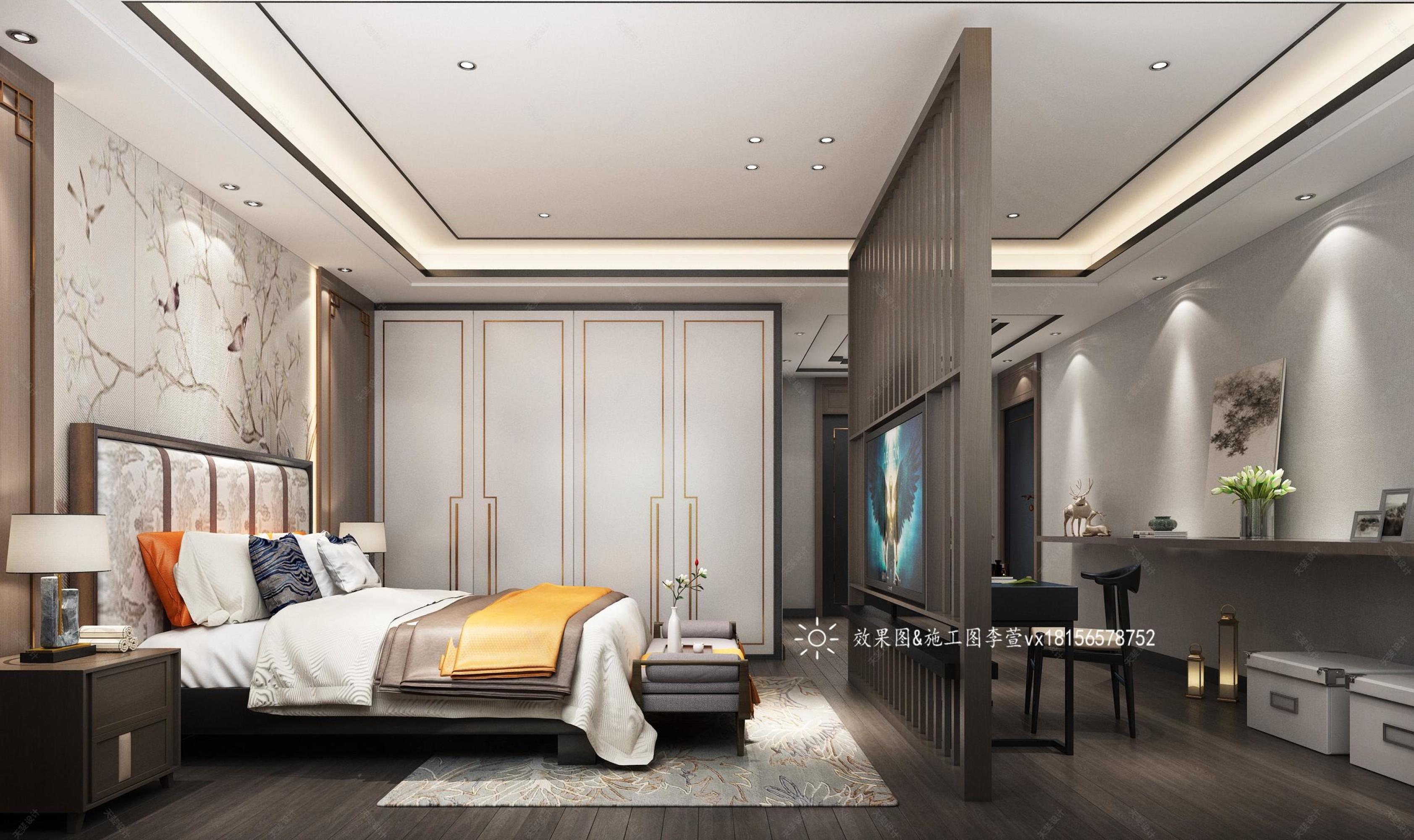 中式大别墅8空间静态[ID: 109135149]_建e效果图
