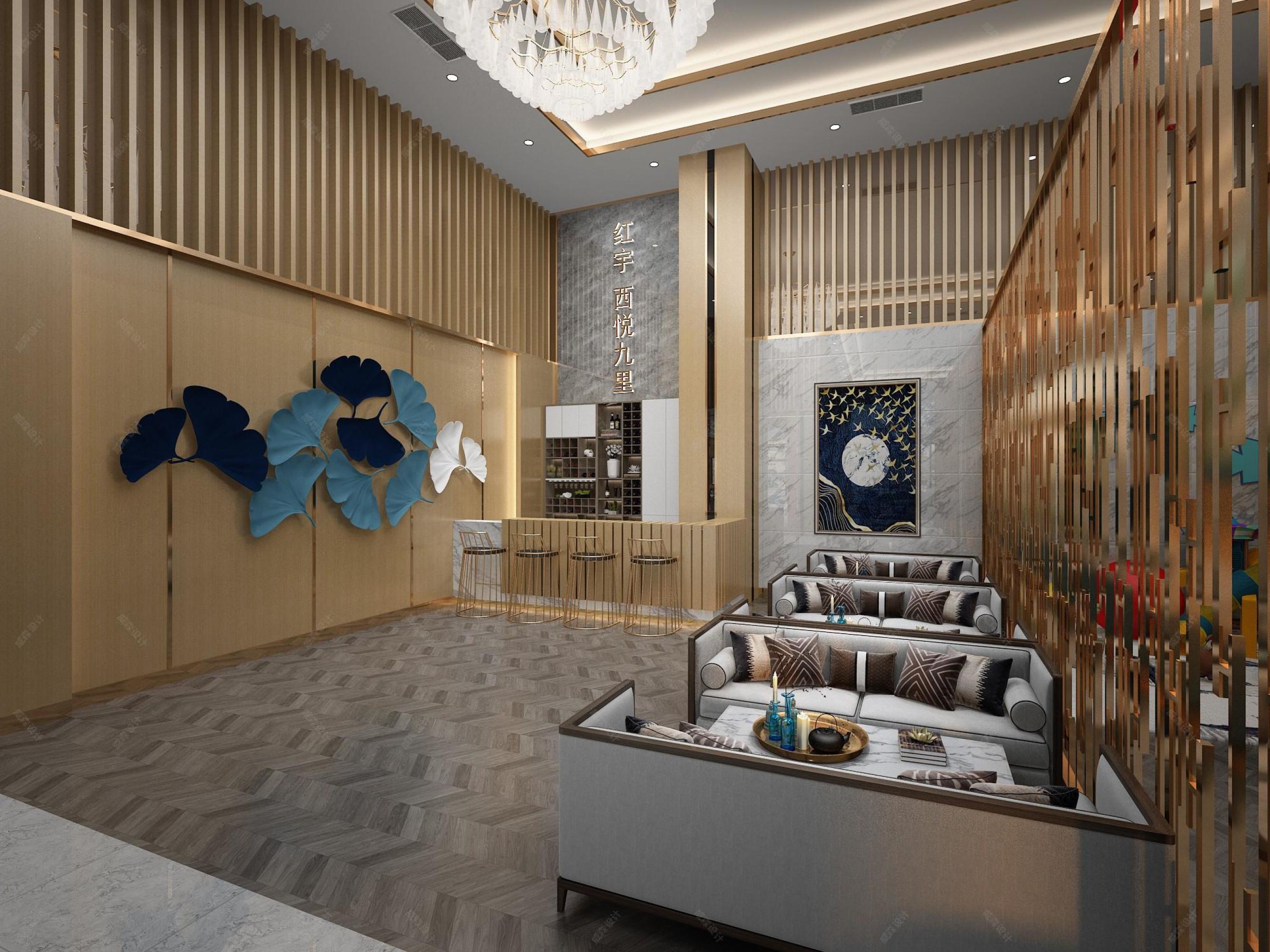 售楼部设计案例[ID: 109921786]_建e效果图