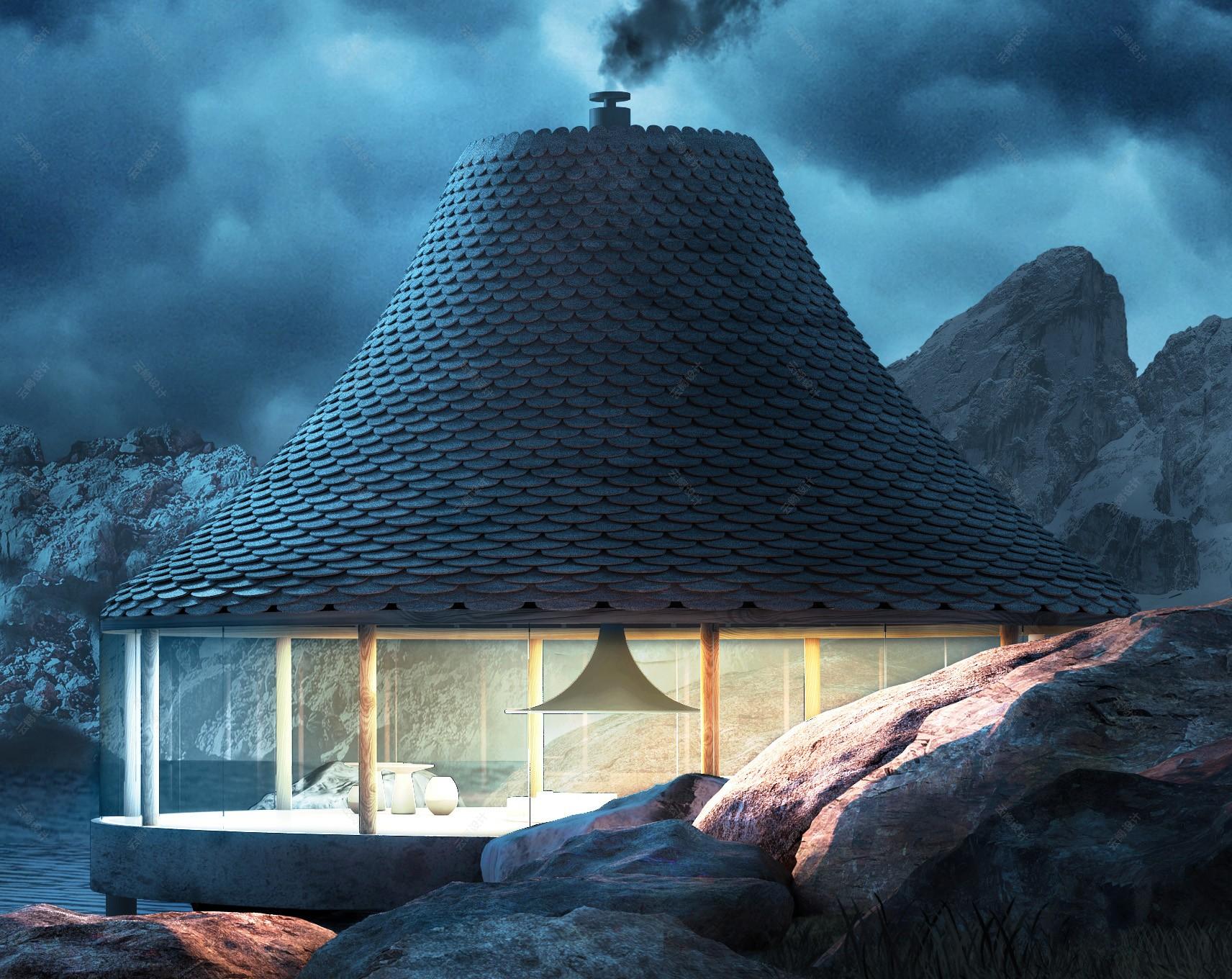 峡湾观光庇护所 - 效果图交流区-建e室内设计网