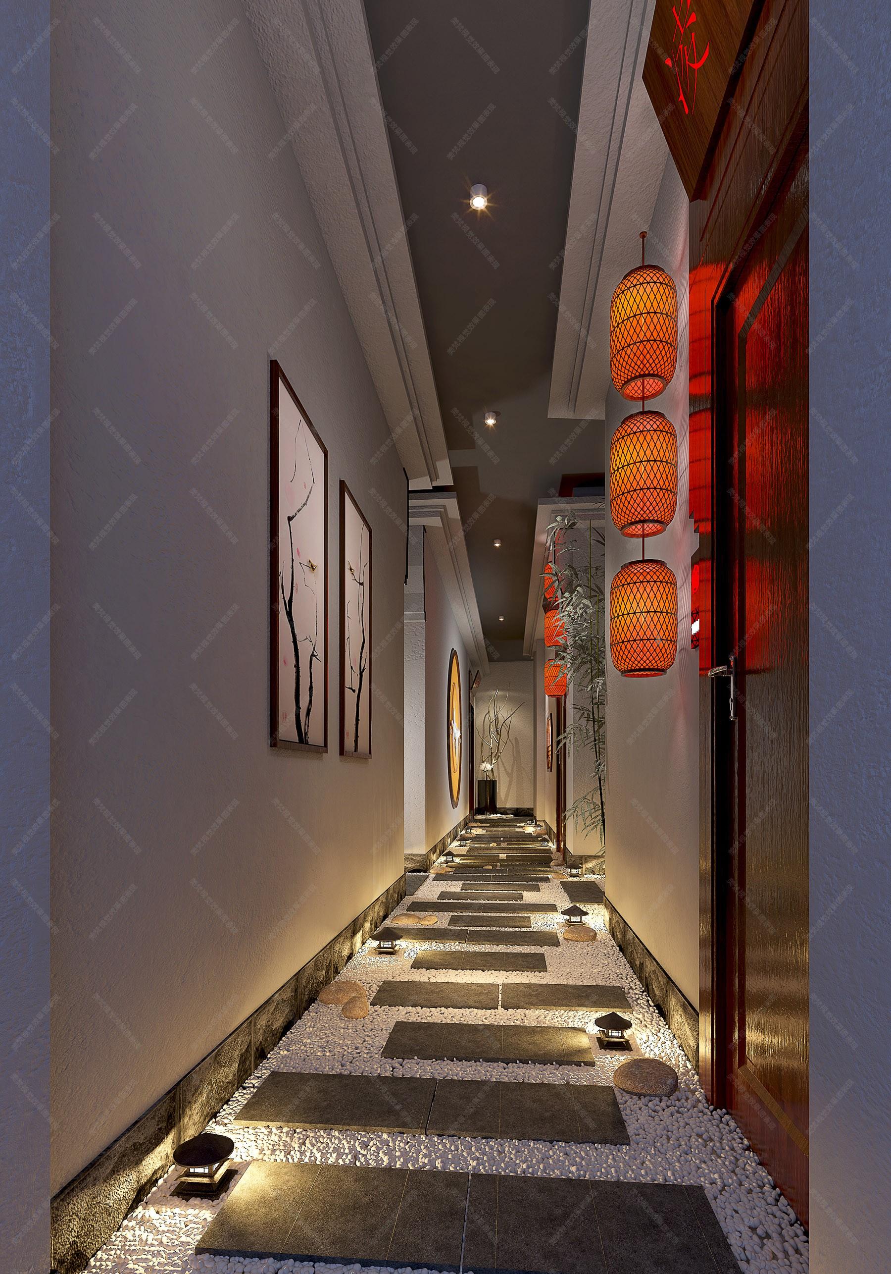 现代酒店走廊设计 - 效果图交流区-建e室内设计网