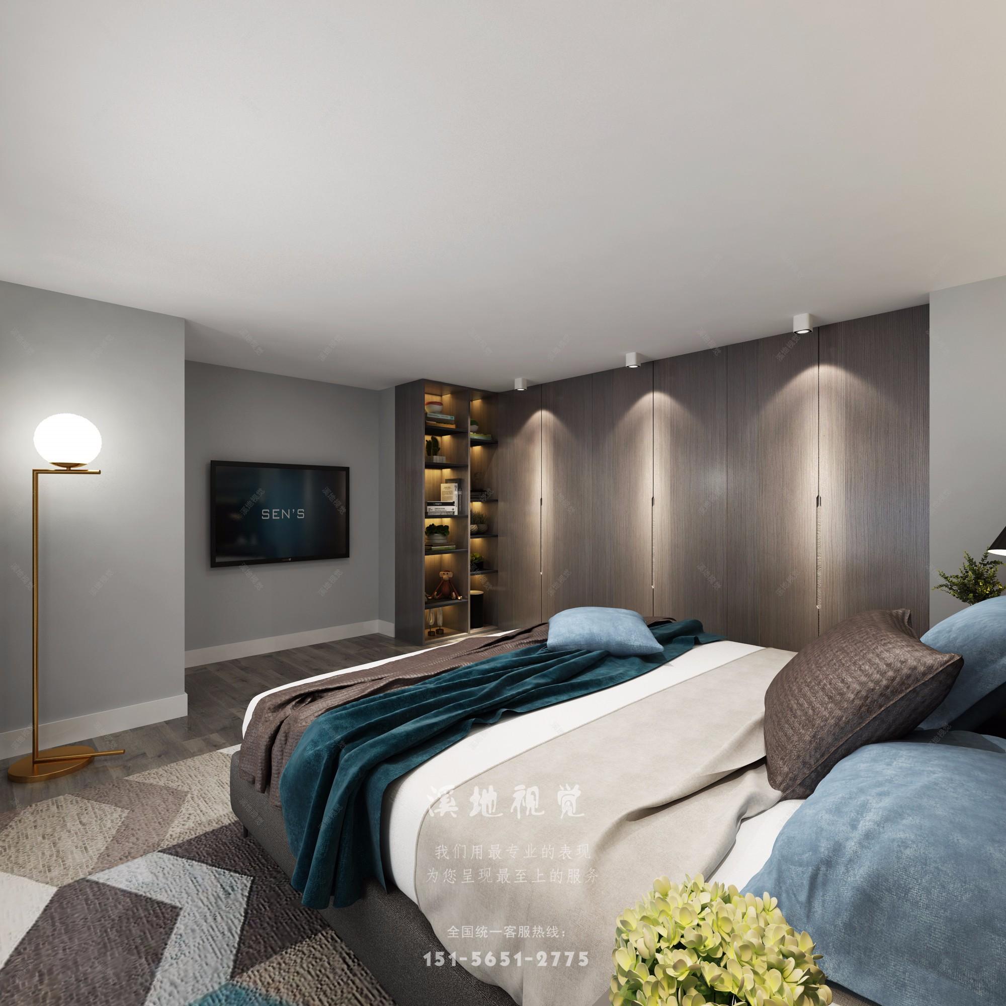 现代单身公寓全景