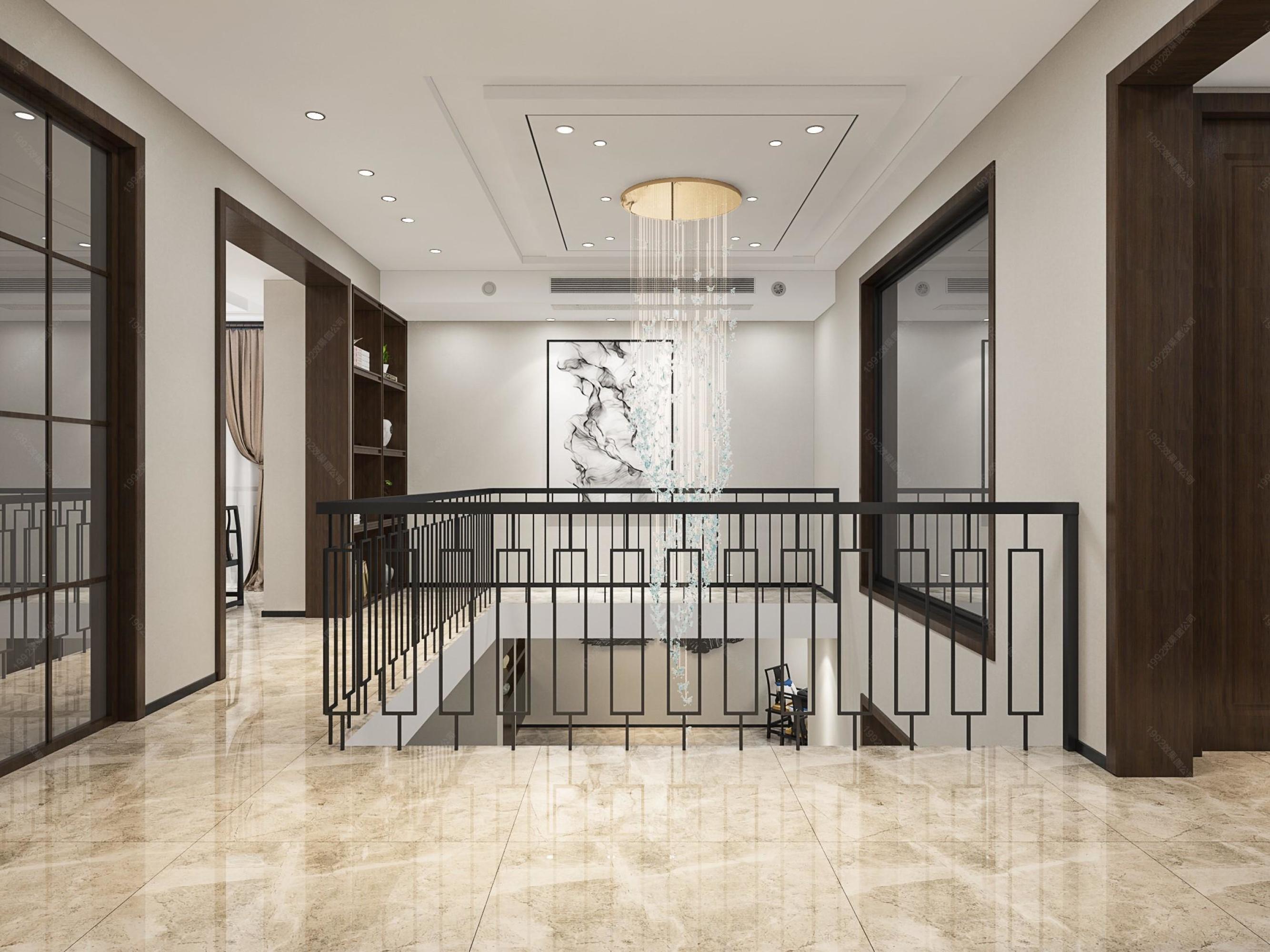 新中式家装设计[ID: 109790586]_建e效果图