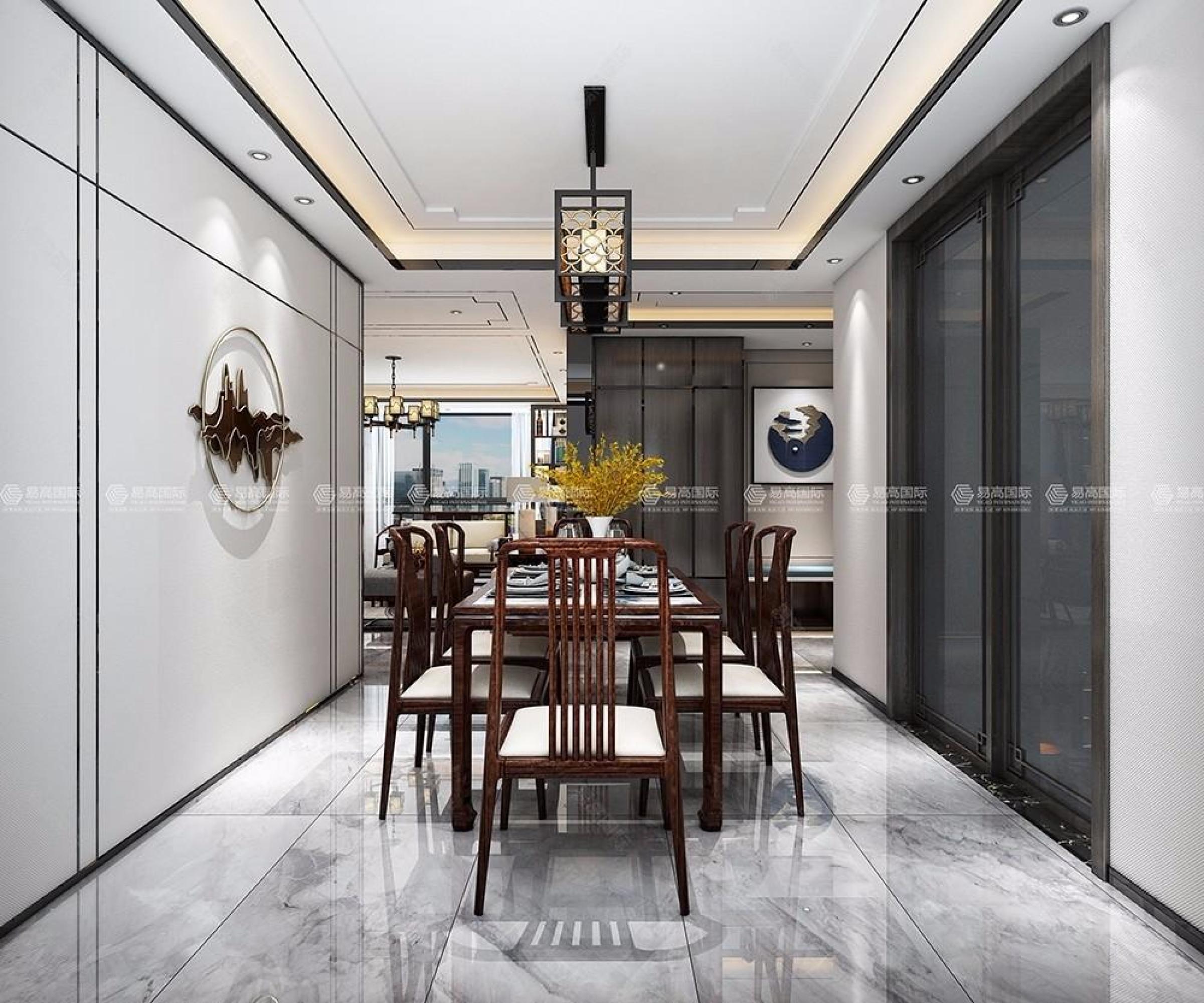 新中式家装设计[ID: 110577069]_建e效果图