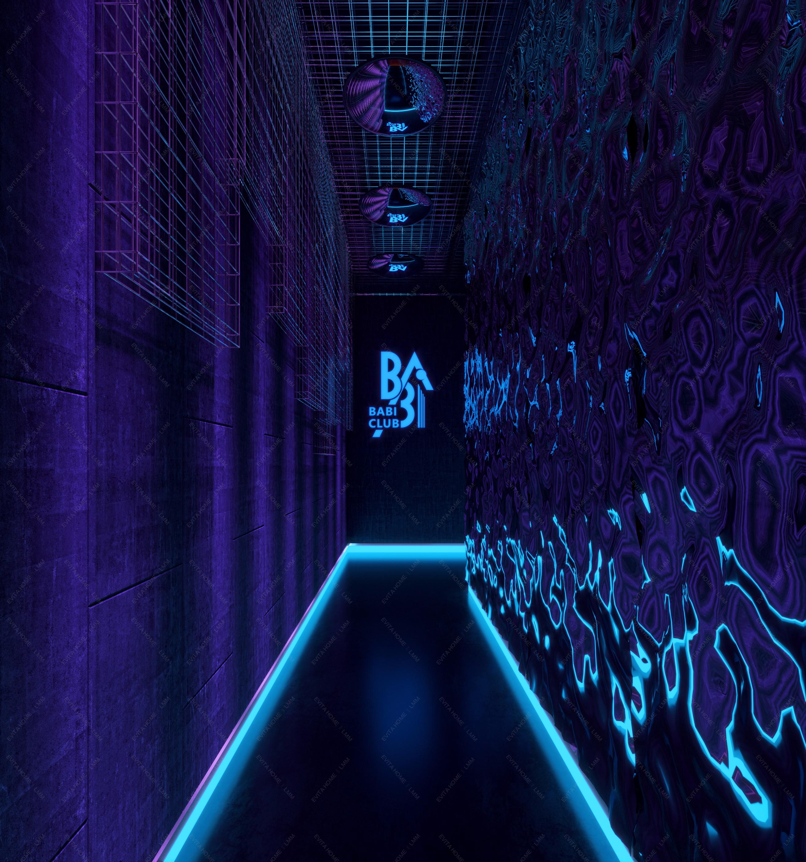 现代都市酒吧全景