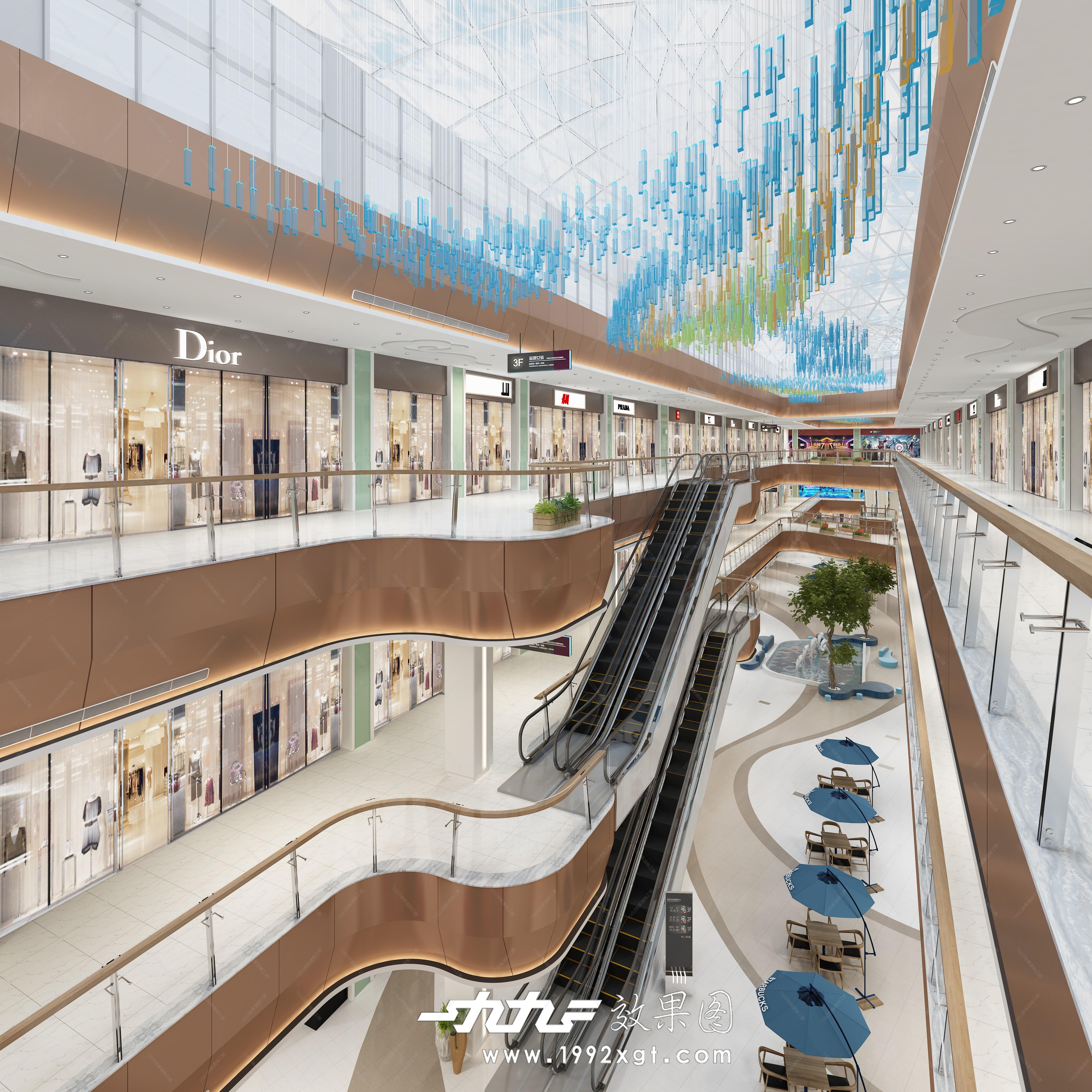 现代商场设计 - 效果图交流区-建e室内设计网