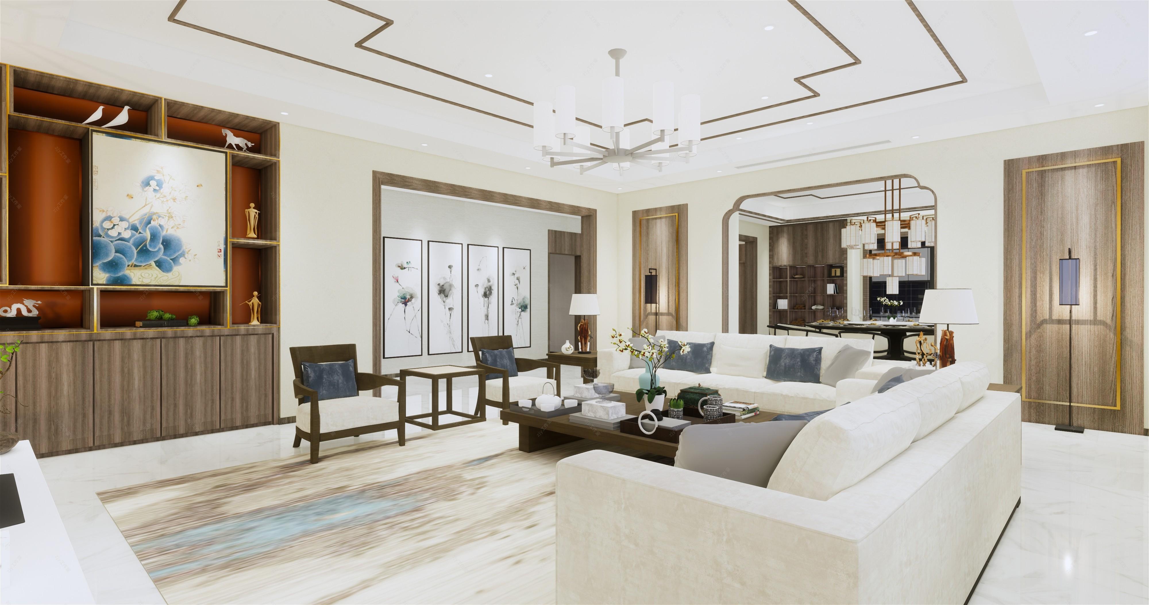 新中式公寓全景