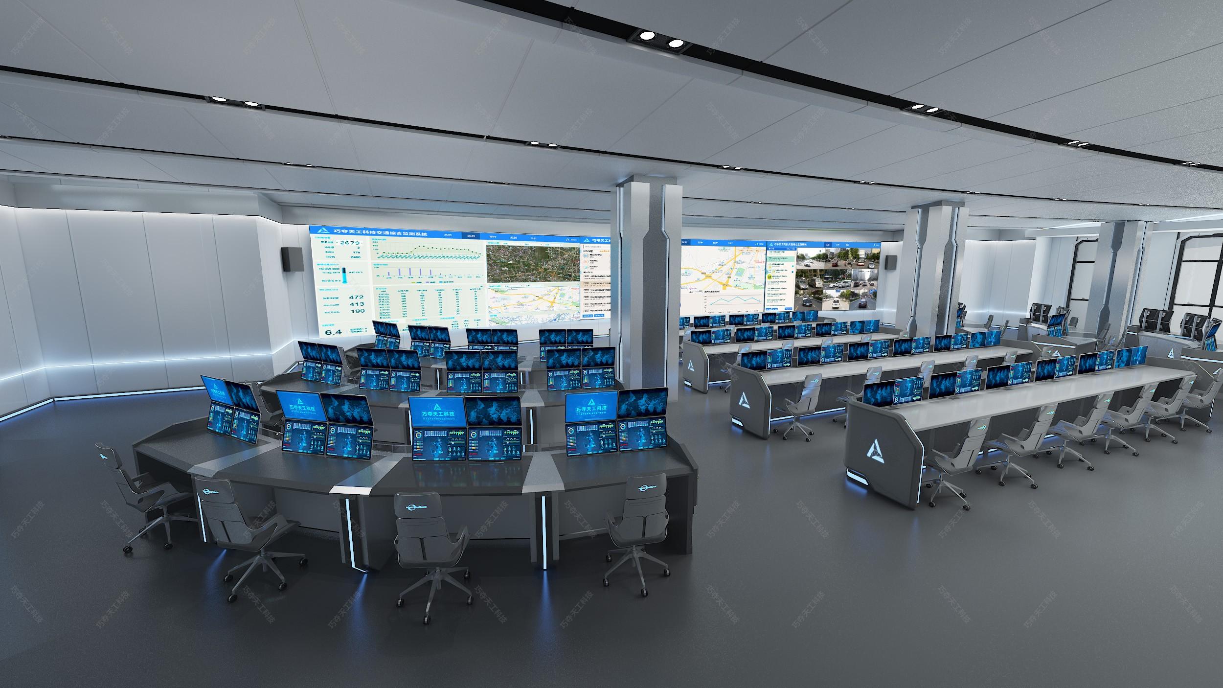 现代数字化指挥中心 - 效果图交流区-建E室内设计网