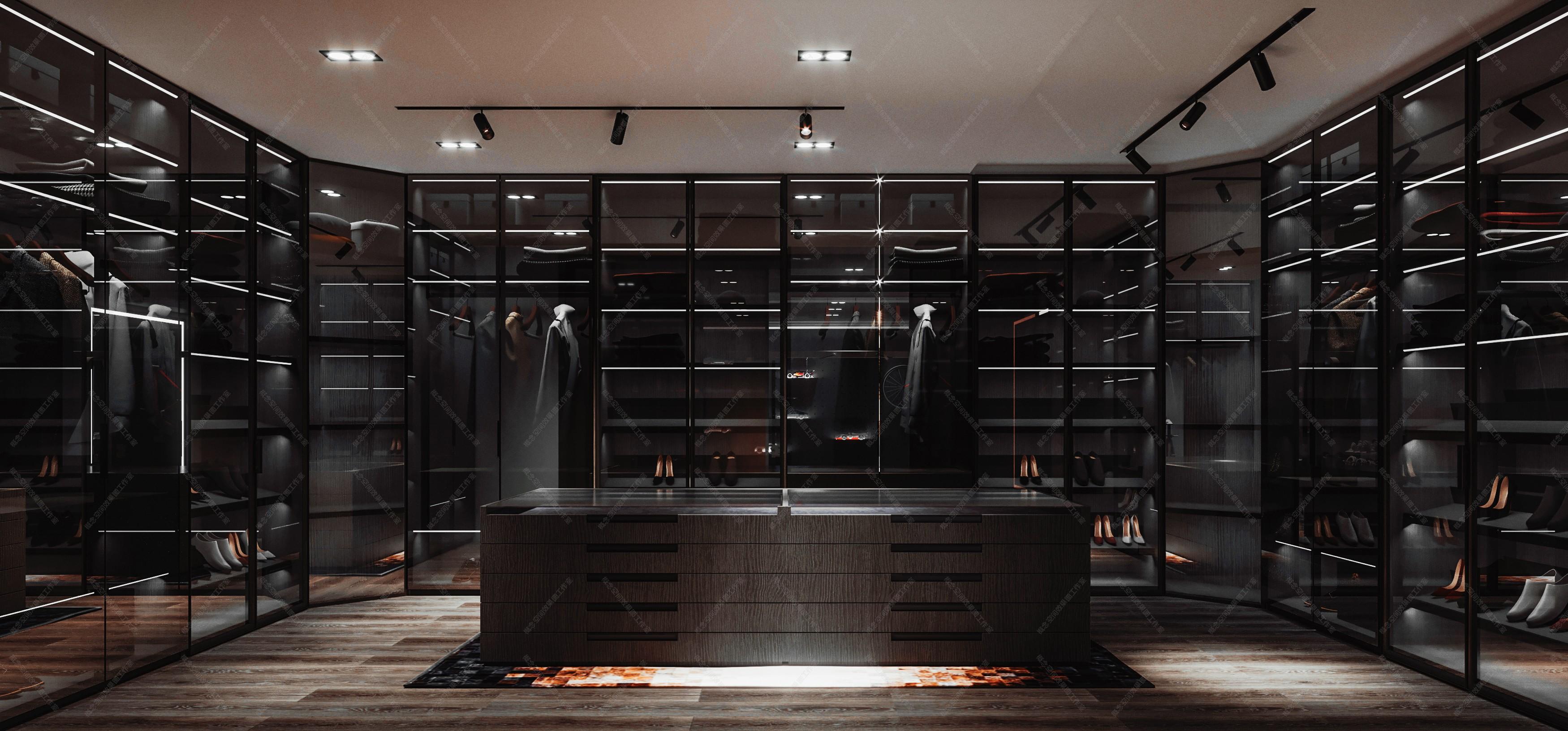 暗黑系列现代住宅家装