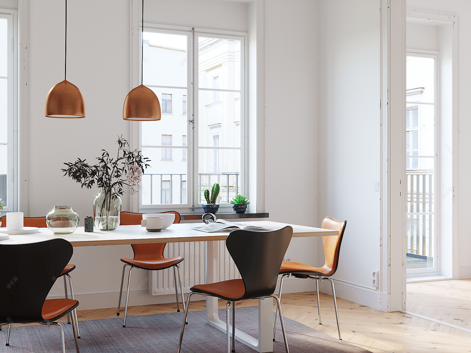 现代餐厅 - 效果图交流区-建e室内设计网