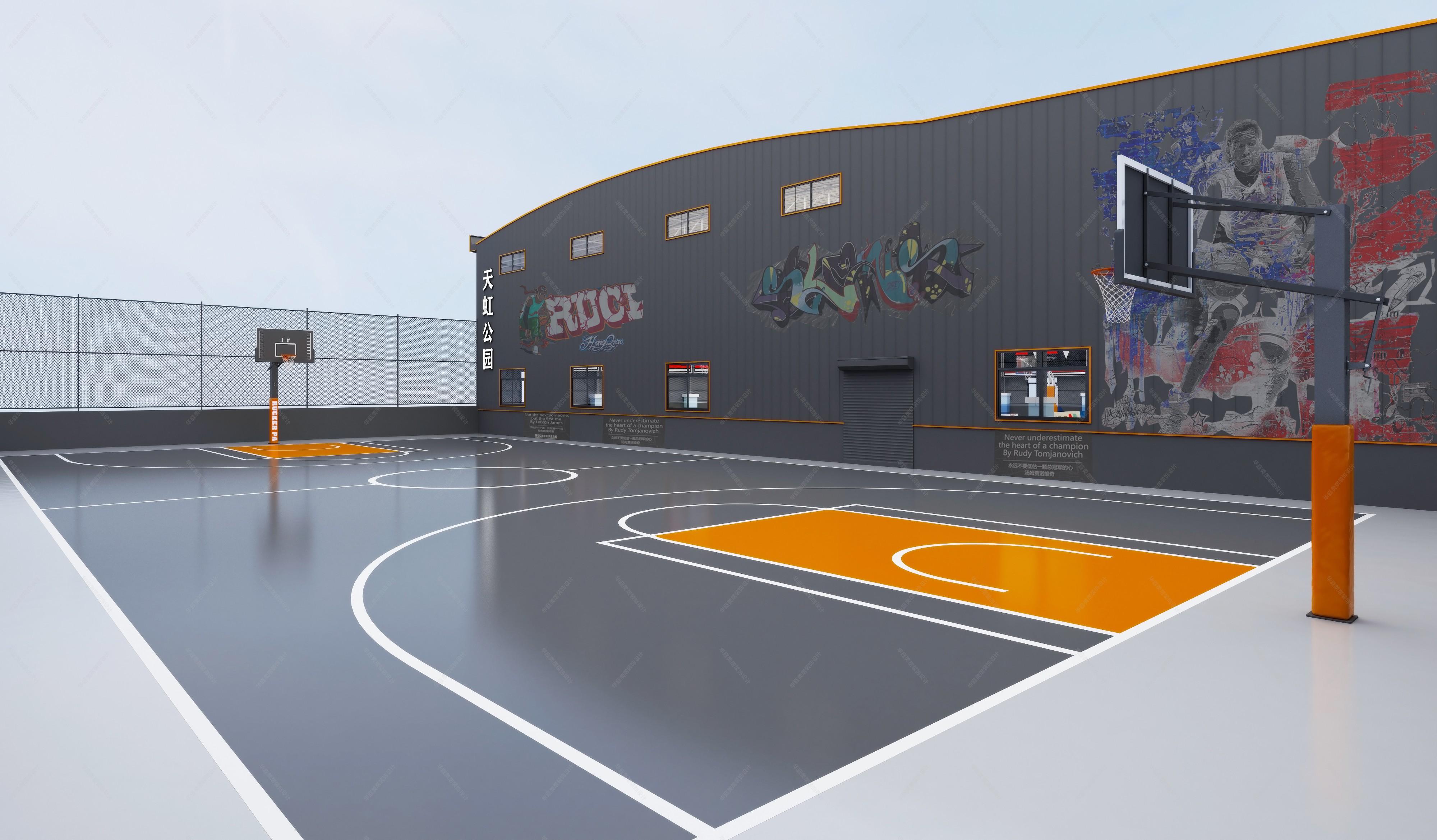 现代天虹篮球训练俱乐部 - 效果图交流区-建e室内设计网